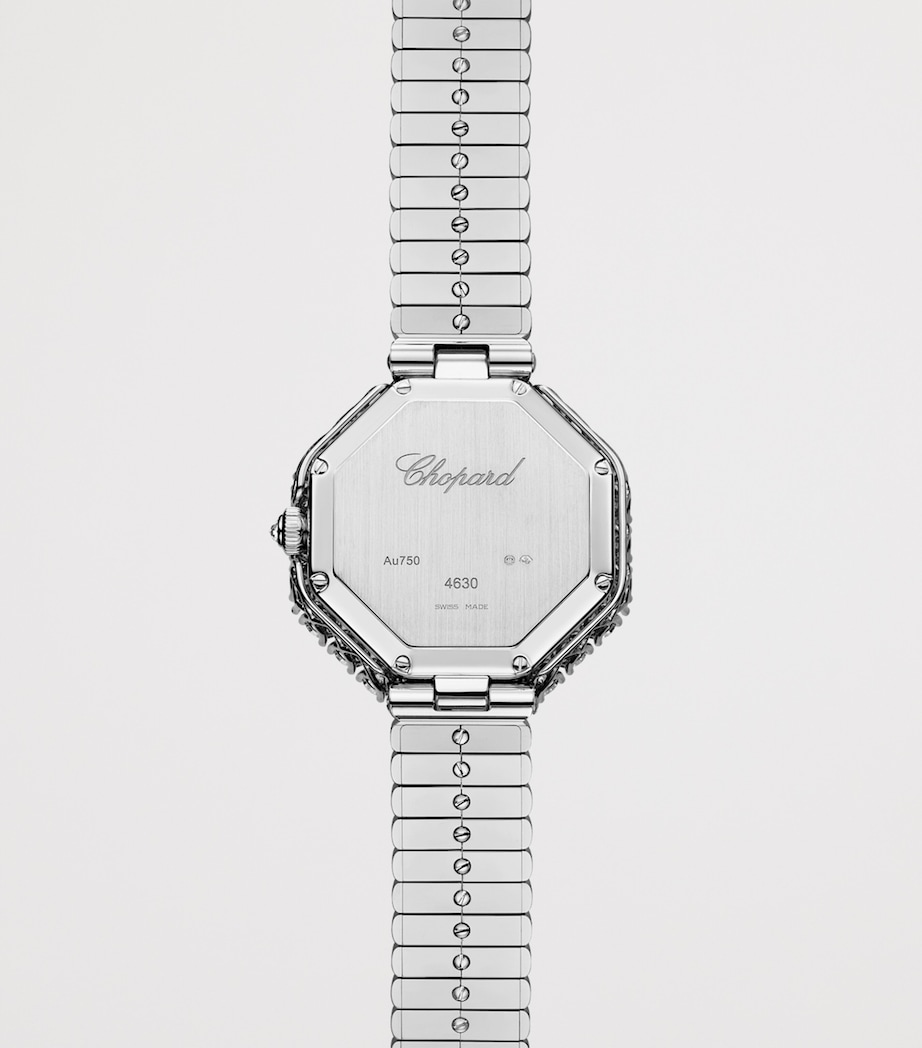White Gold and Diamond Octagonal L'Heure du Diamant Watch 32mm 18K WHITE GOLD Image 2