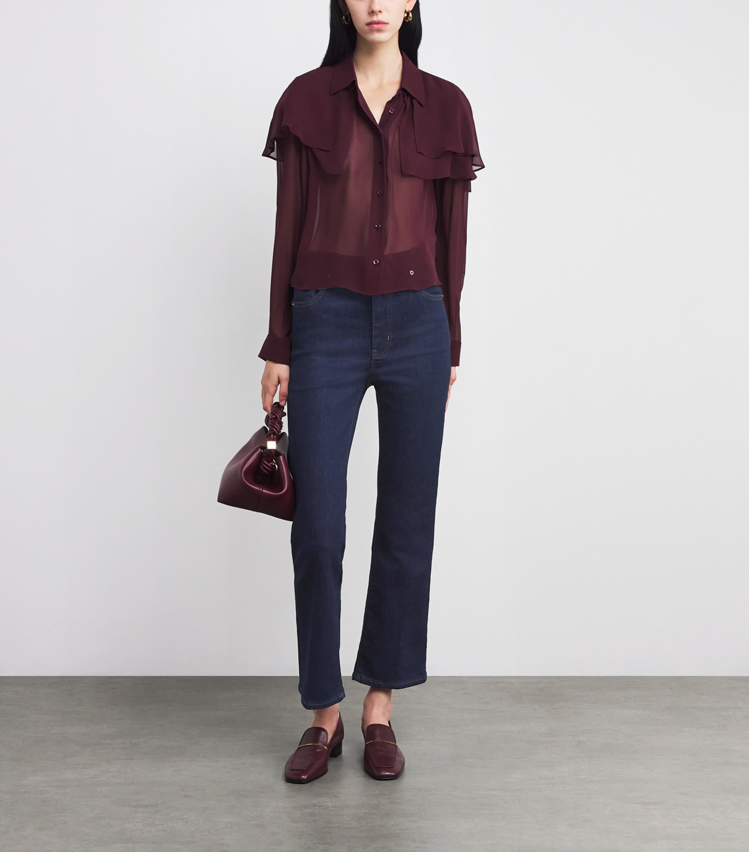 The Reboot Crop Bootcut Jeans RINSE Image 2