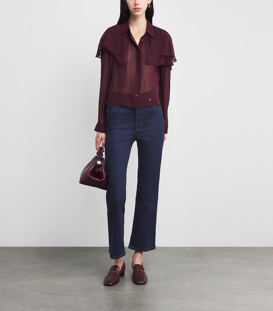 The Reboot Crop Bootcut Jeans RINSE Image 2