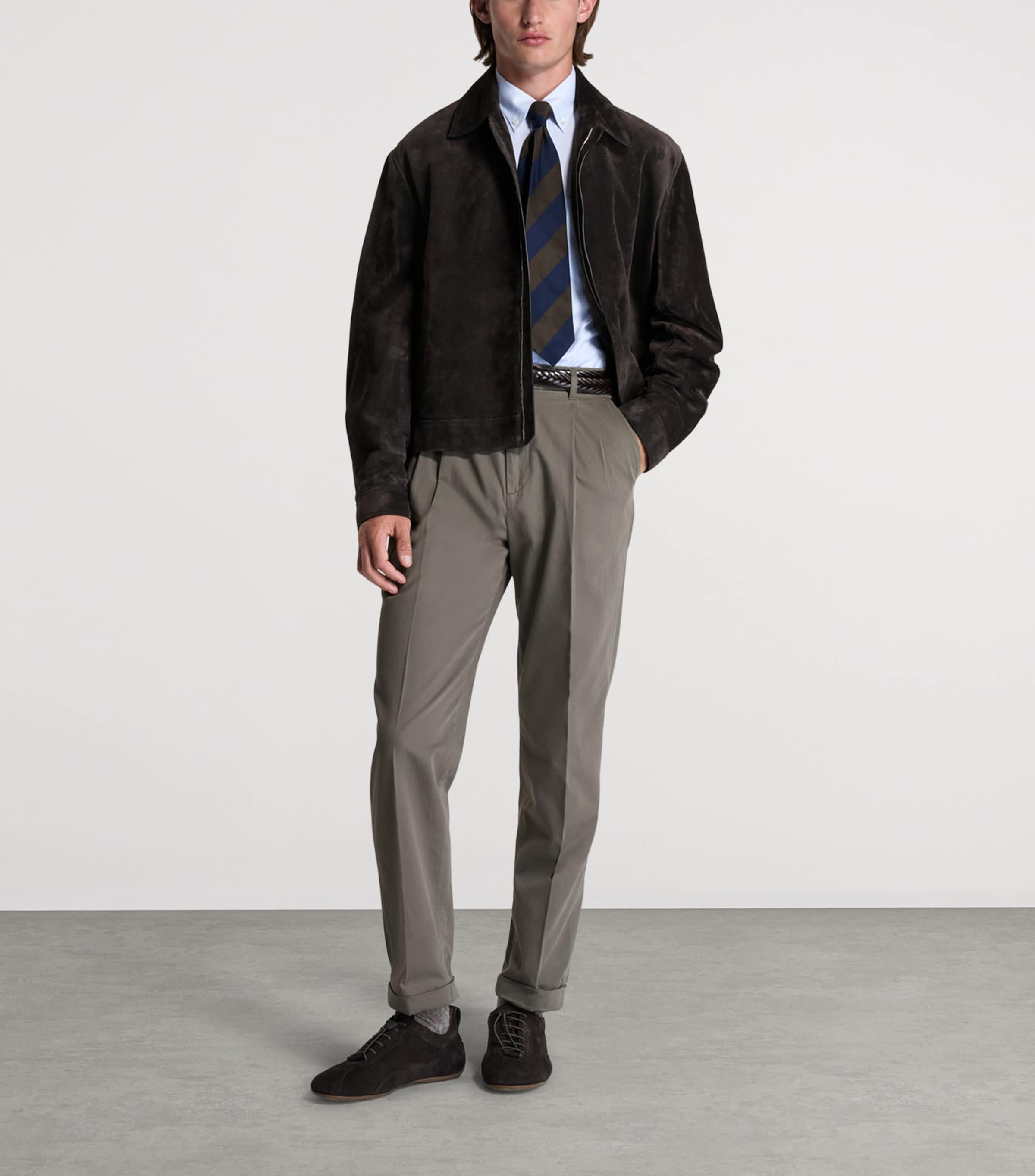 Dunhill Mens Suede Jacket Image 2