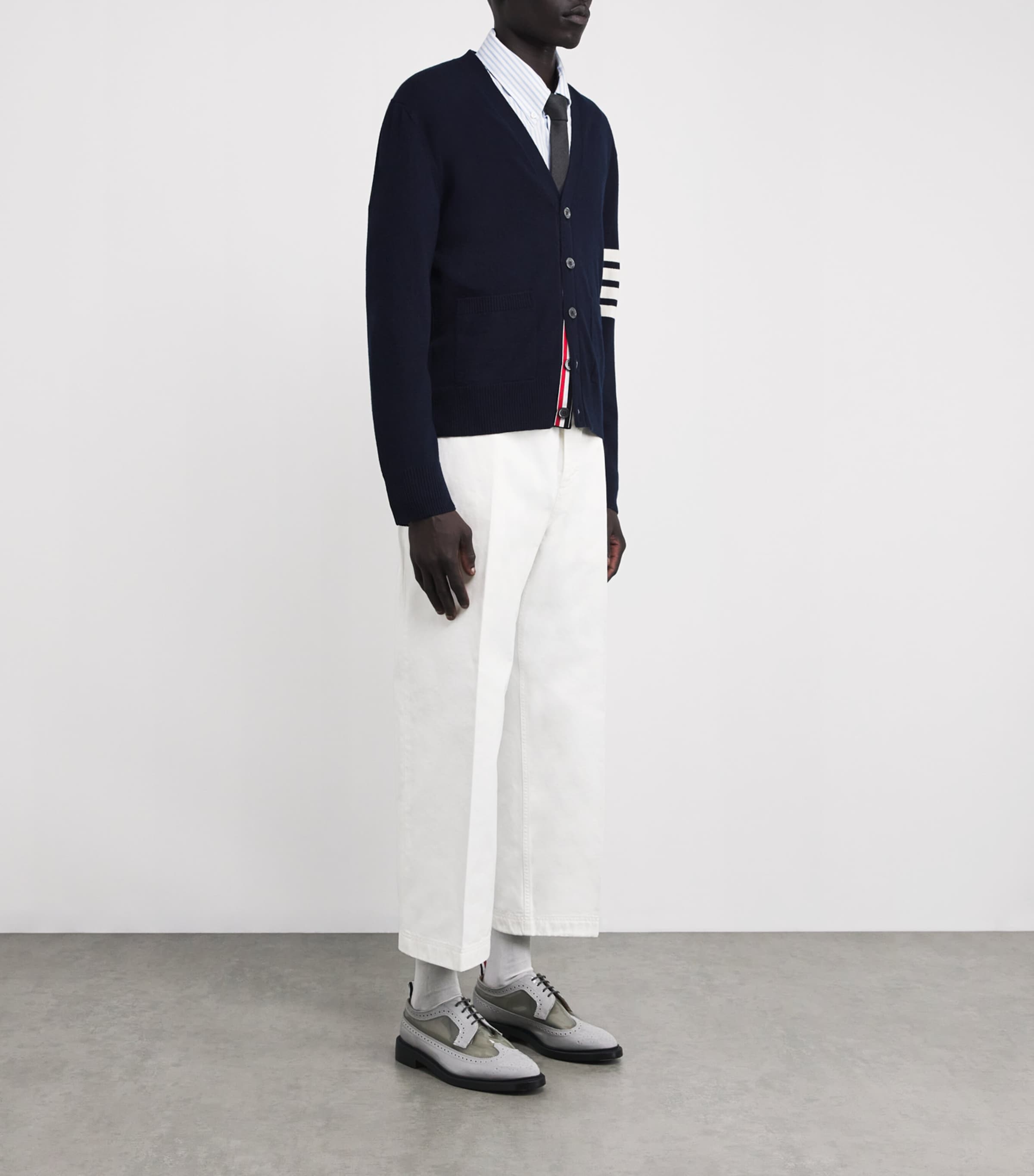 Cotton Twill Utility Trousers WHITE Image 2