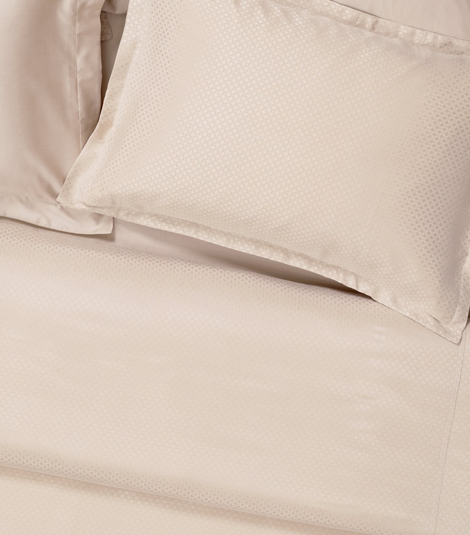 Hamam Jacquard Astra Pillowcase (50cm x 70cm) Bone Image 2