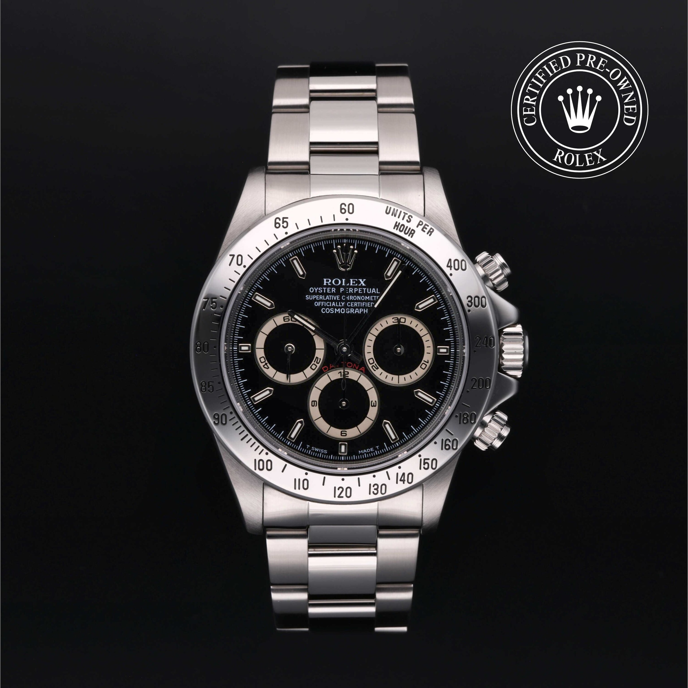 Rolex Certified Pre-Owned Cosmograph Daytona Blk Dial Patrizzi