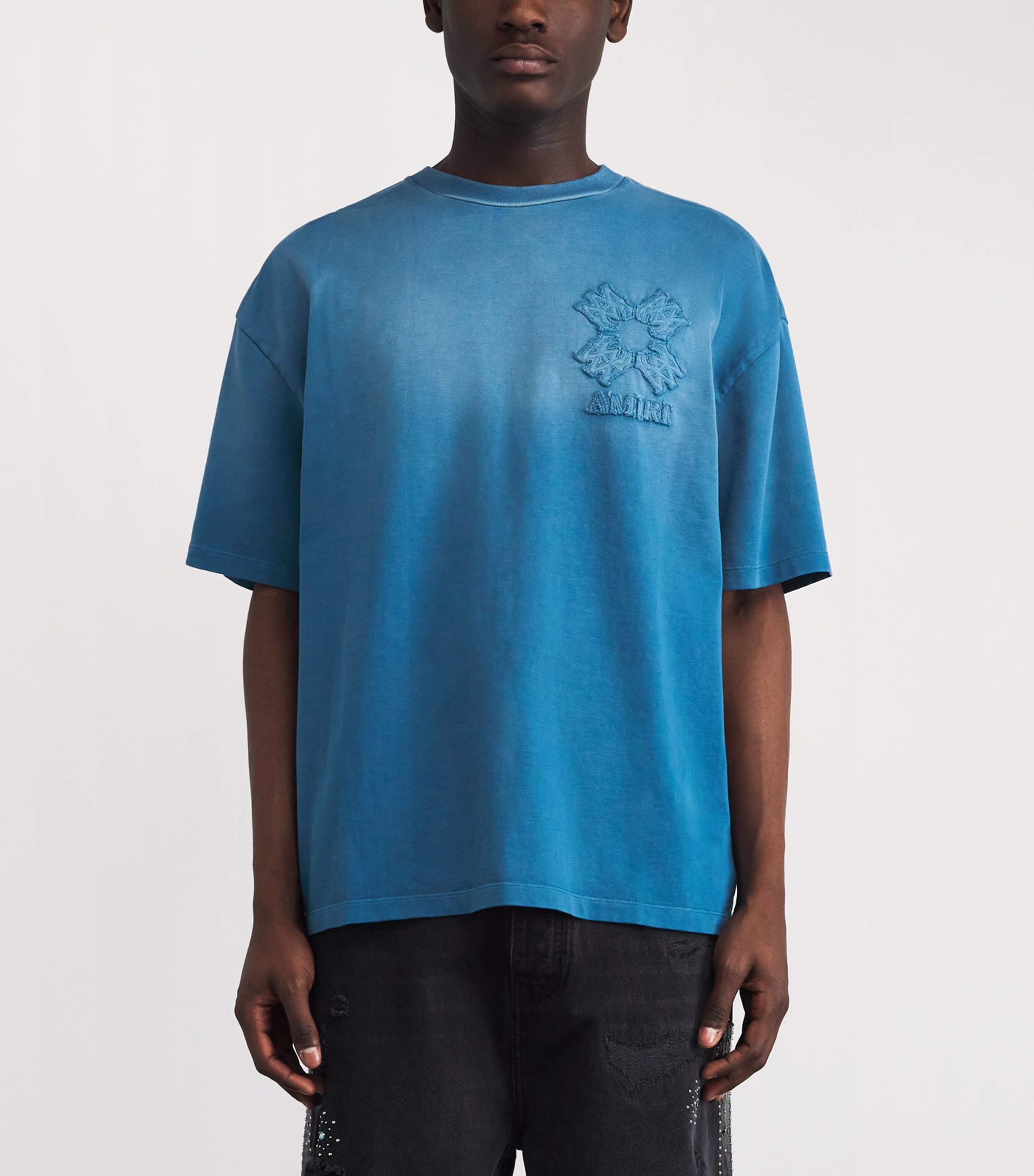 AMIRI Blue Oversized Quad T-Shirt | Harrods US