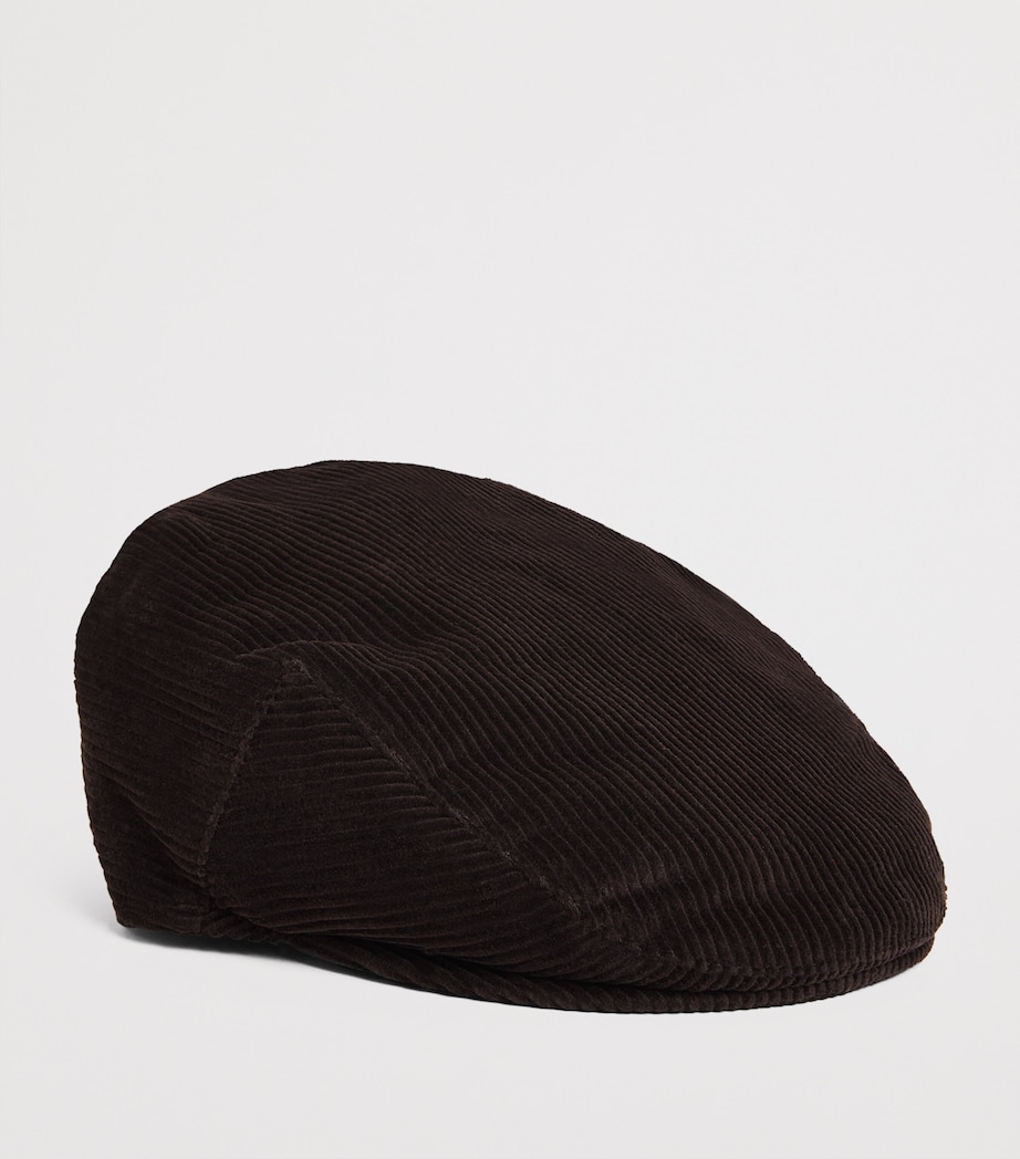 Corduroy Westdale Flat Cap BROWN Image 2