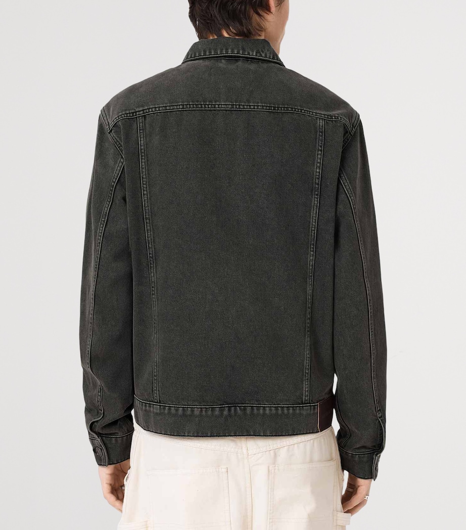 AllSaints Mens Brightmore Denim Jacket Dirty Black Image 4