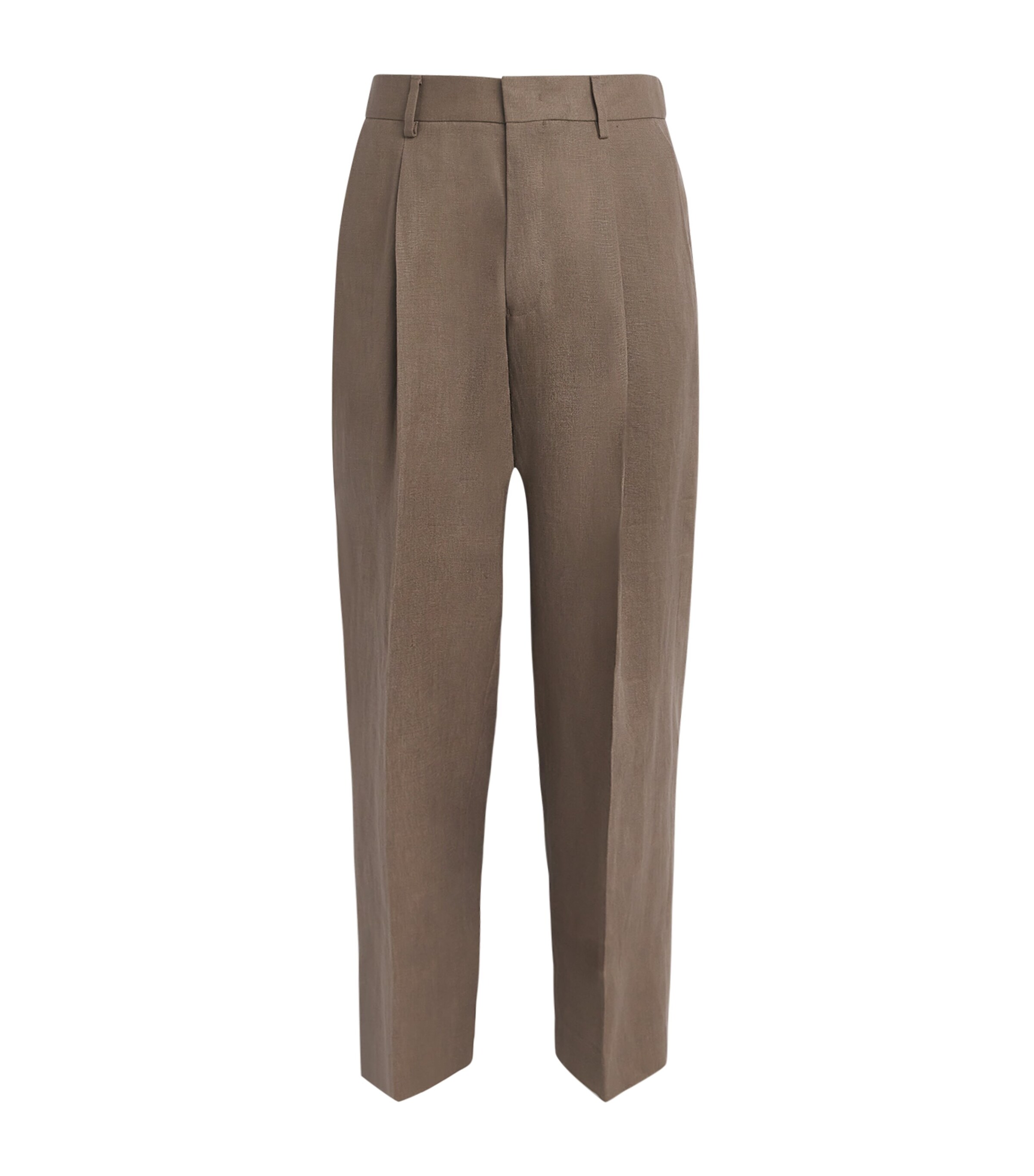NN.07 Mens Linen Kay Wide-Leg Trousers Clay Mirage Image 1