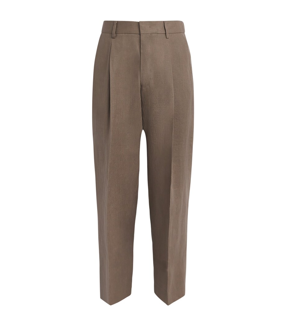 NN.07 Mens Linen Kay Wide-Leg Trousers Clay Mirage Image 1