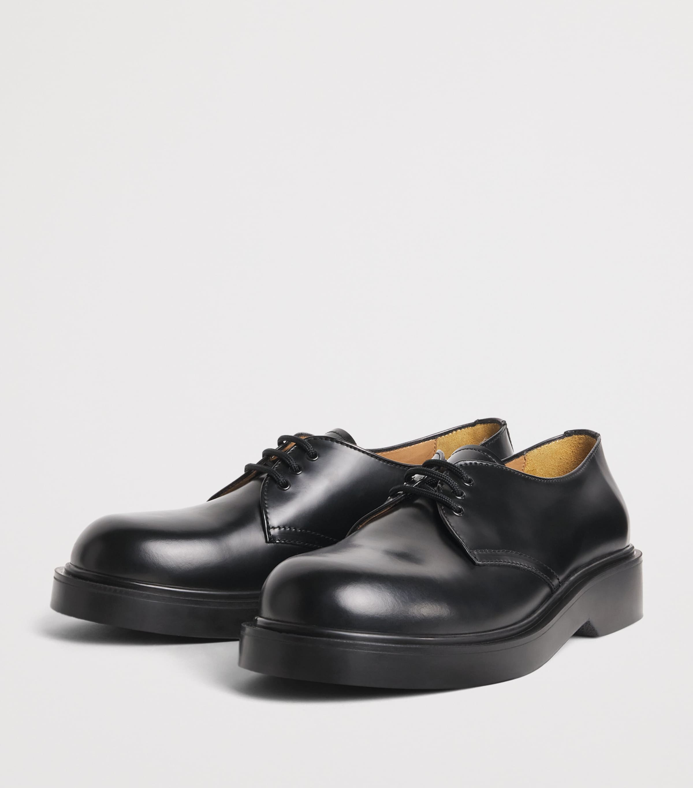 Sandro Paris Leather Derby Shoes Black Image 3
