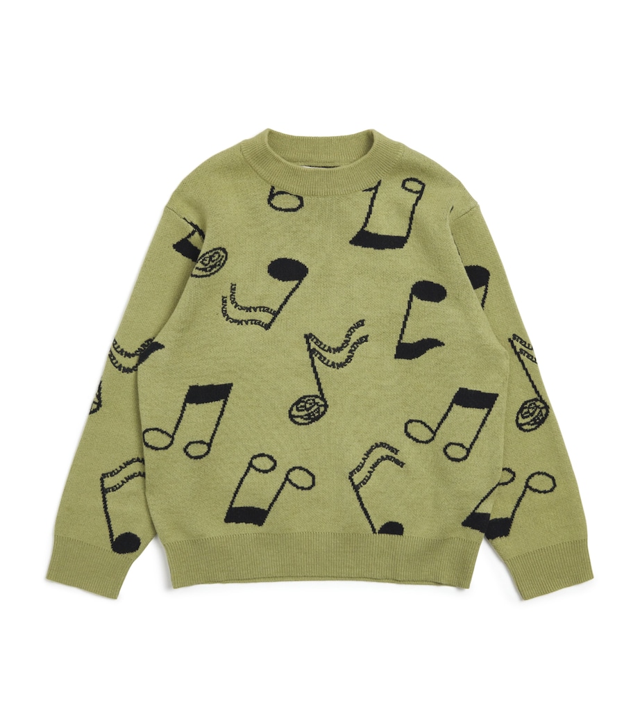 Organic Cotton Music Sweater (2-14 Years) 770GREEN Image 1