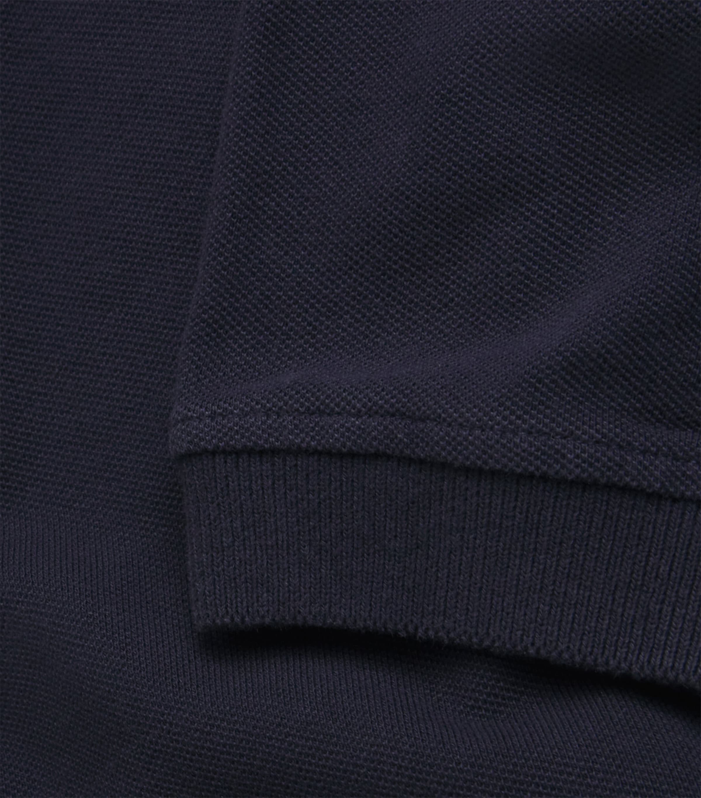 Cotton Piqué Polo Shirt NVY Image 5