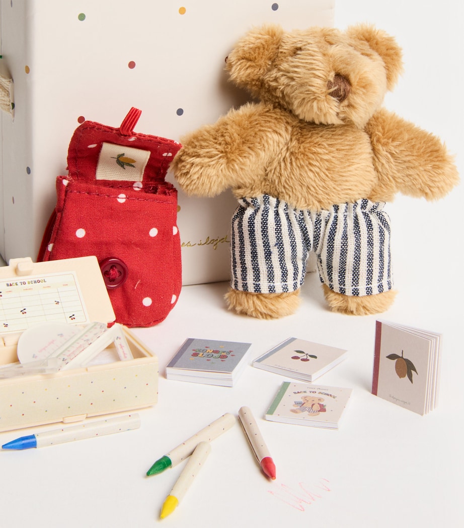 KONGES SLOJD Tiny Teddy Back to School (10cm) Image 3