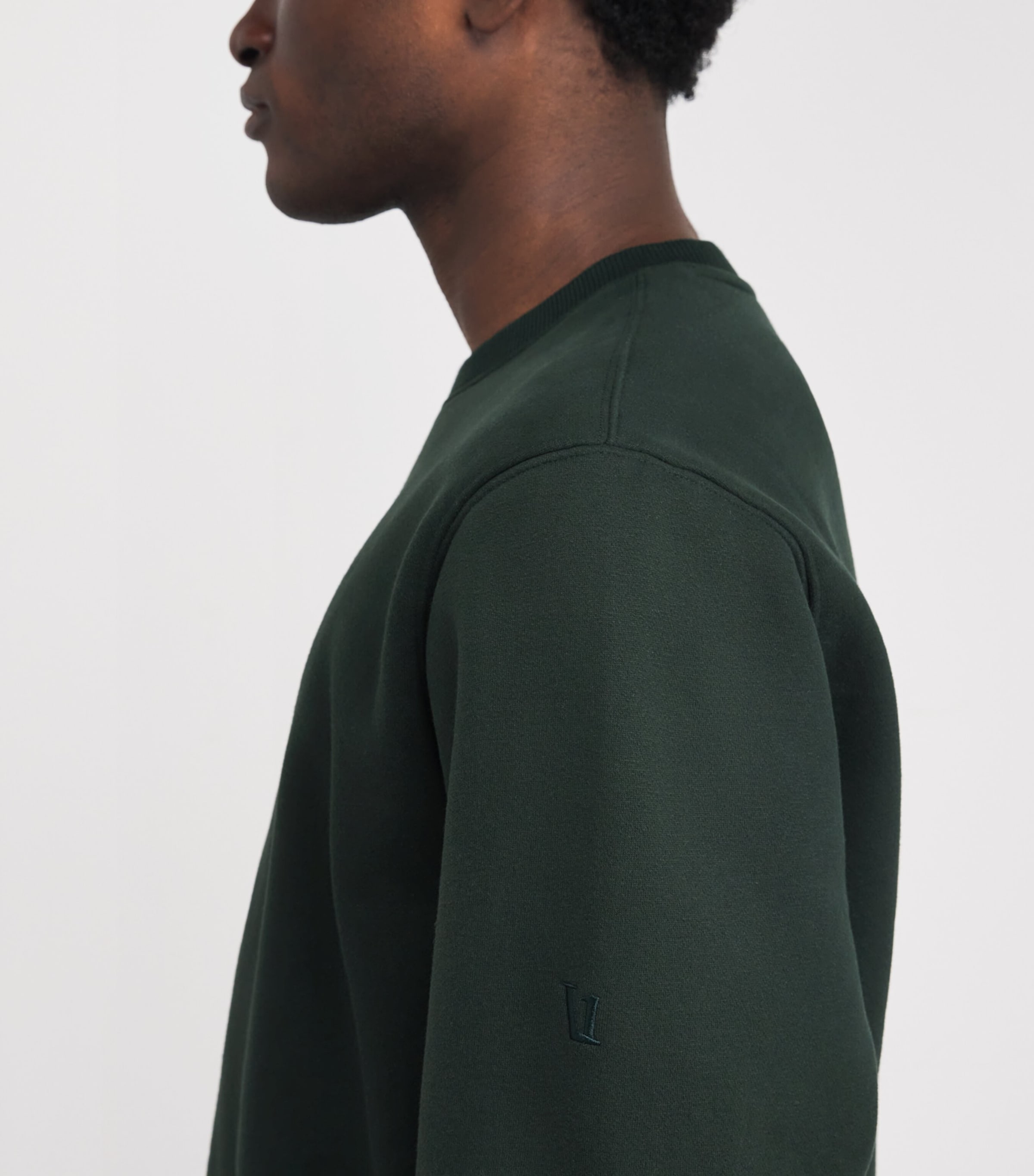 Organic Cotton-Blend Seaside Sweatshirt EVERGREEN-EVG Image 6