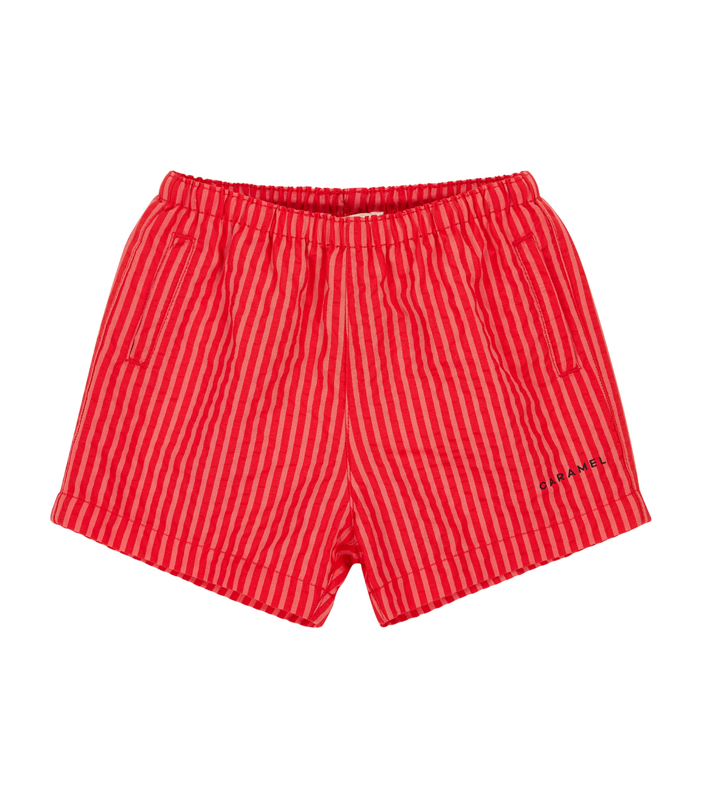 Shop Caramel Kohlrabi Swim Shorts In Red