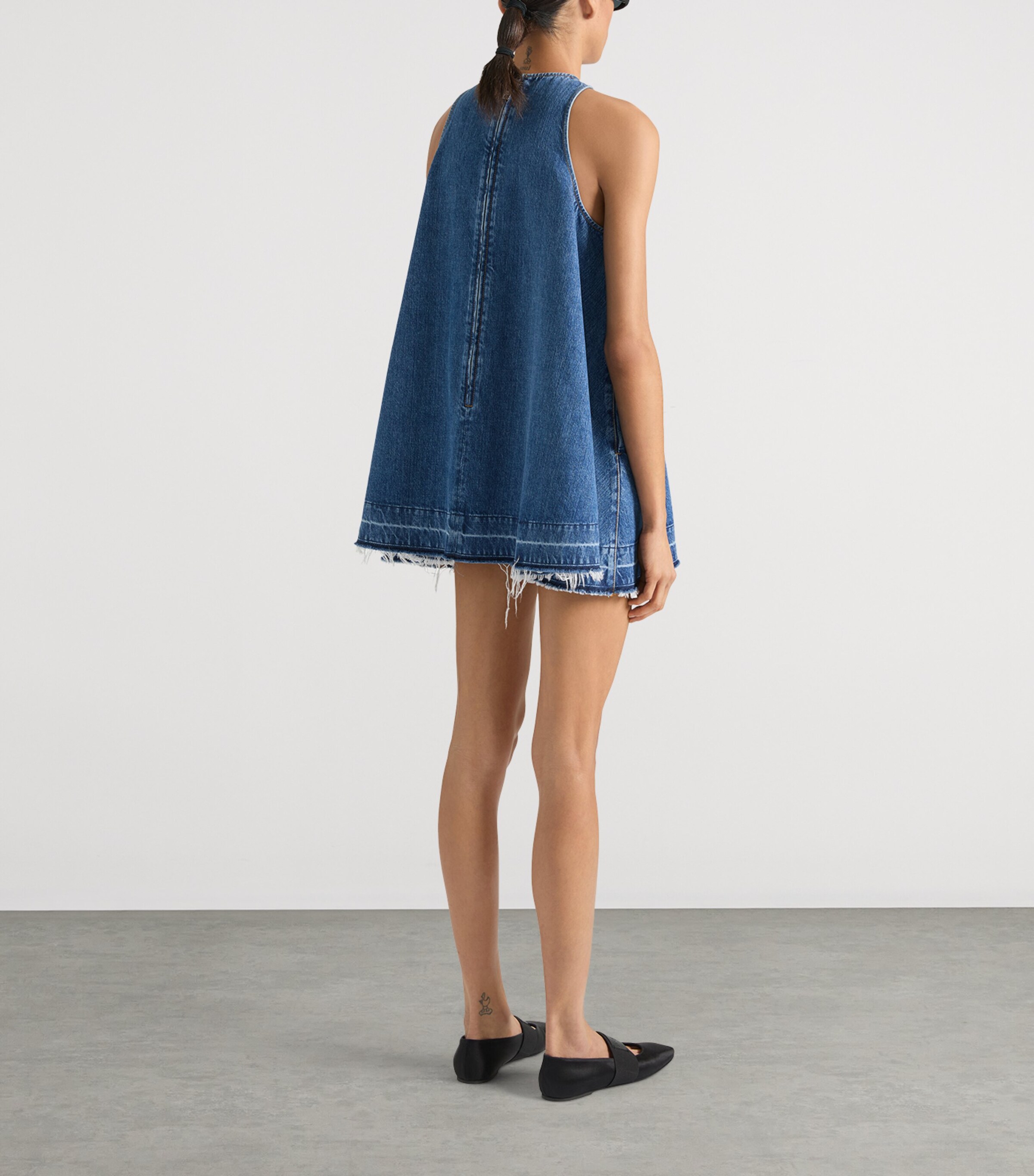 Givenchy Womens Denim Mini Dress Medium Blue Image 3