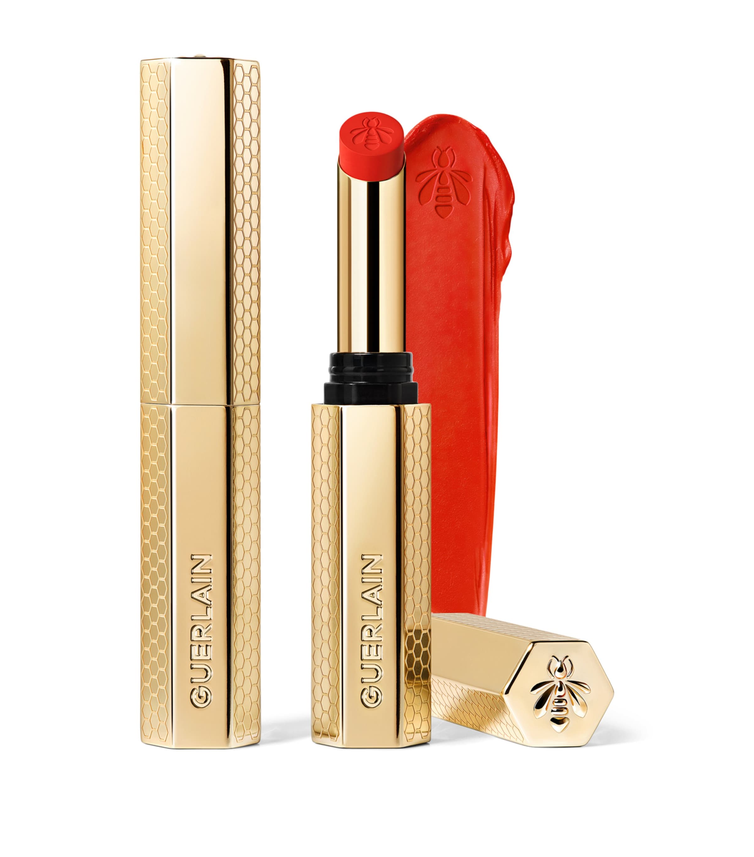 Guerlain KissKiss Honey-Infused Intense Lipstick Tangerine Bloom Image 1