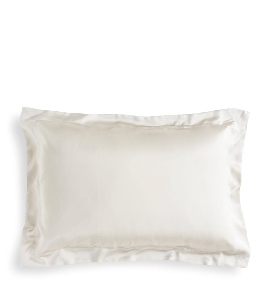 Silk Oxford Pillowcase (50cm x 75cm) IVORY Image 1