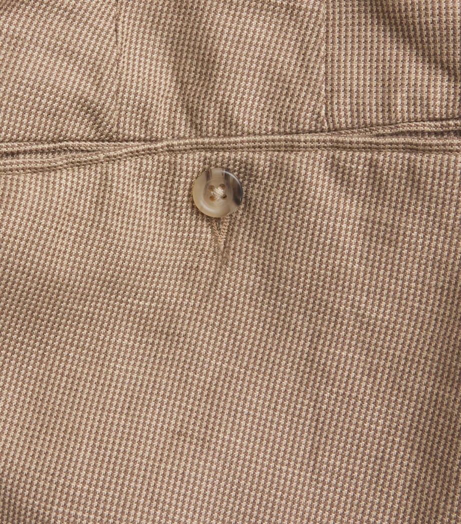 Polo Ralph Lauren Mens Linen-Cotton Straight Trousers Vntg Khaki Mnndstth Image 6