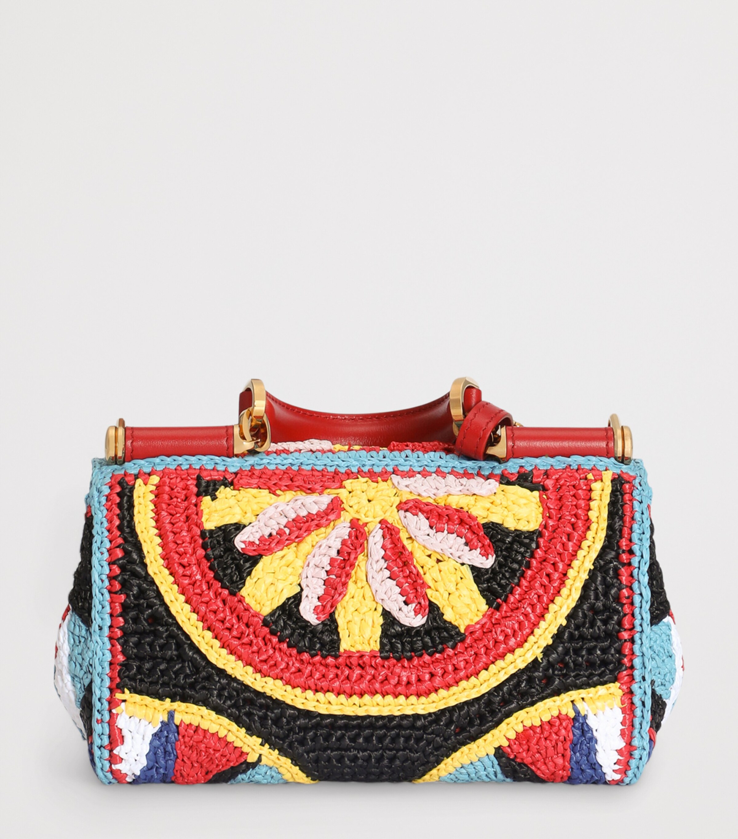 Dolce&Gabbana Raffia My Sicily Top-Handle Bag Multicolor/red Image 5