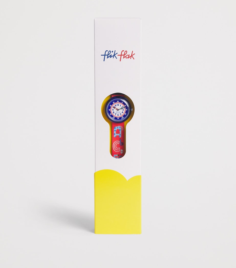 Flik Flak Know Your ABC Quartz Watch 31.85mm Red Image 2