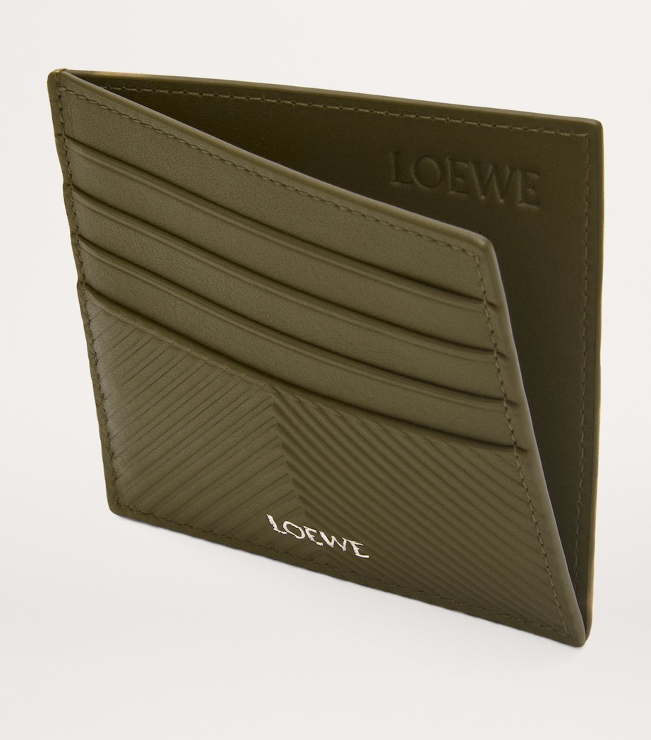 LOEWE Leather Logo Card Holder Dark Khaki Green Image 2