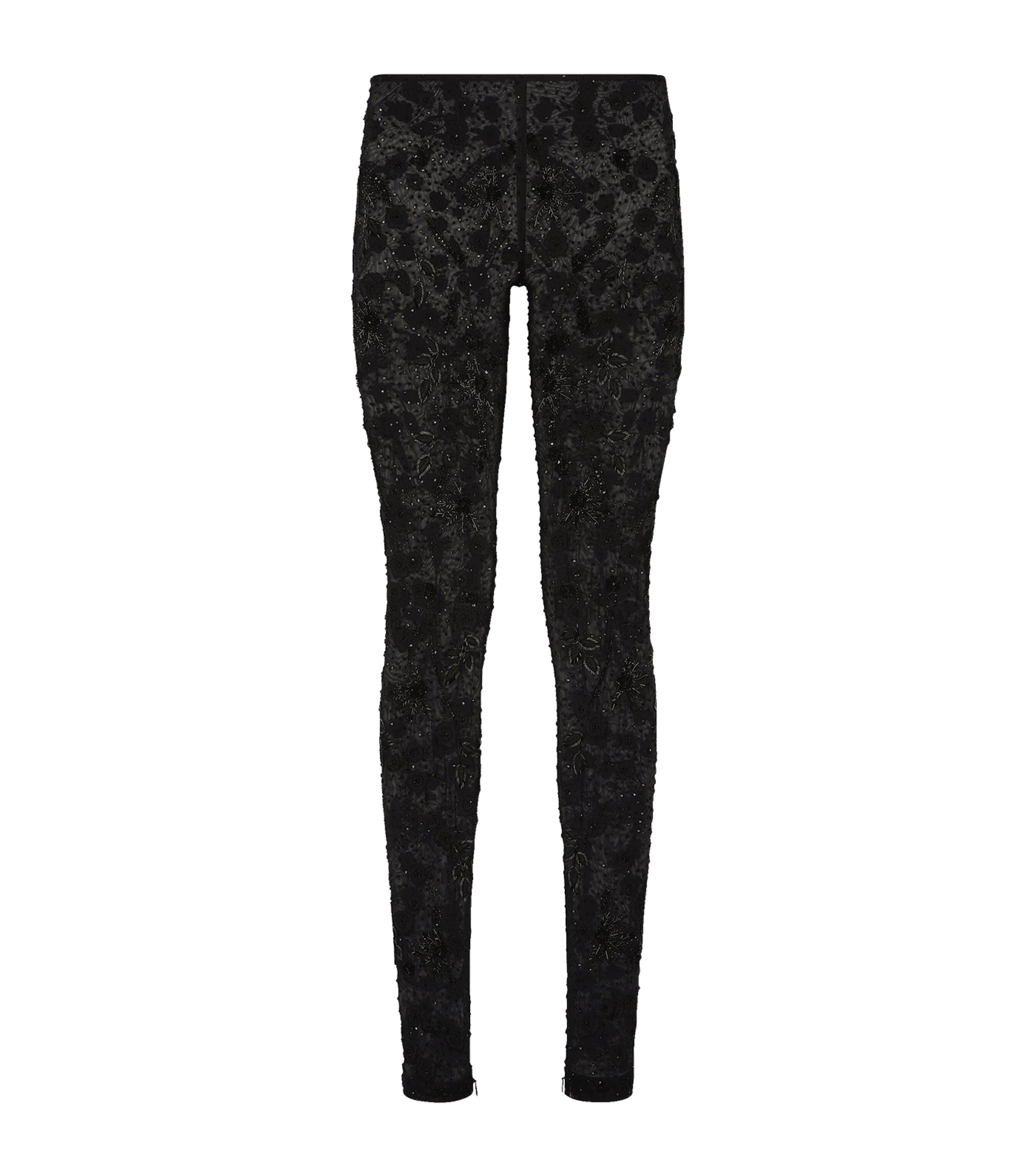 Dolce & Gabbana Floral-embellished Leggings