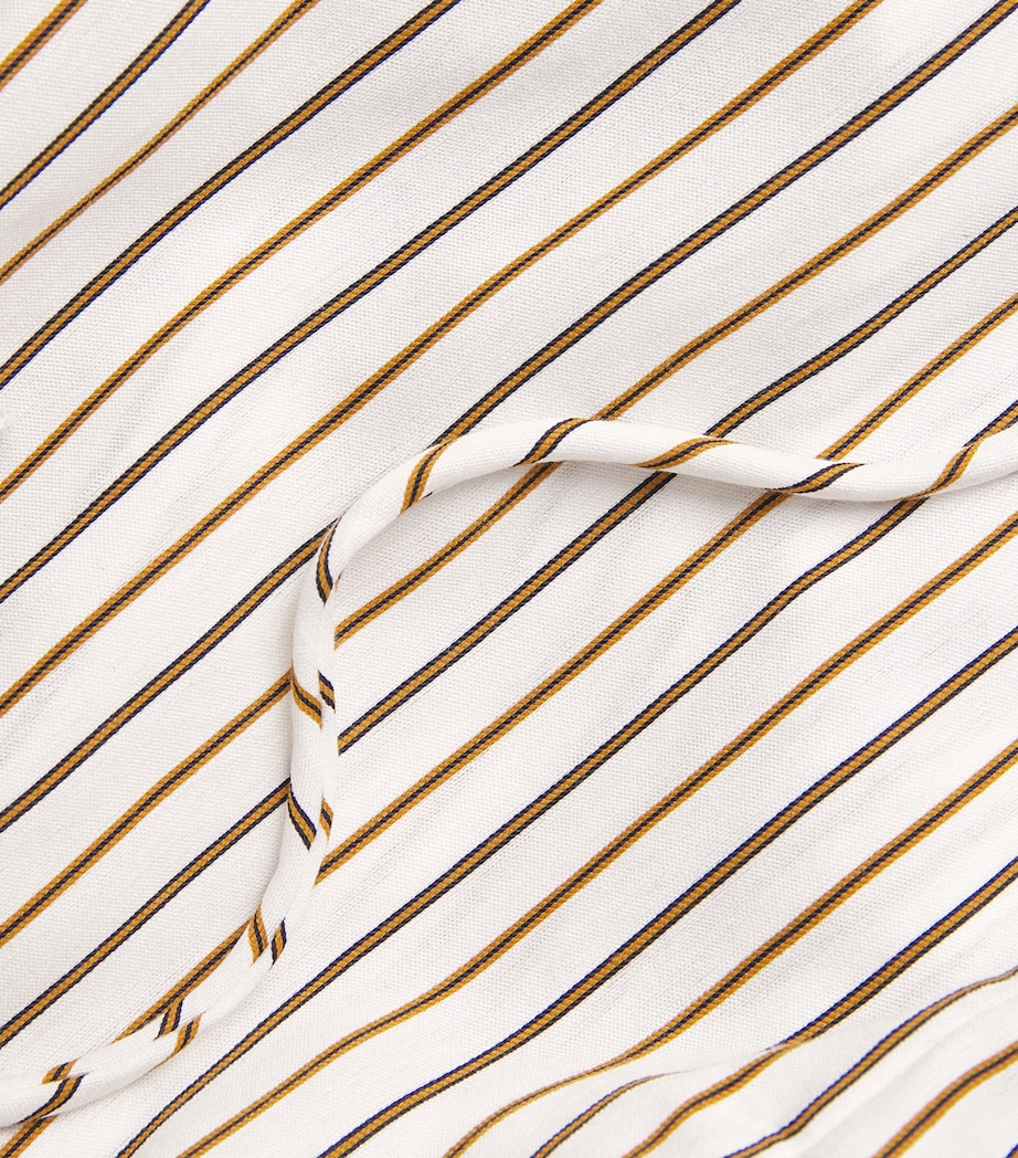 Stripe Drawstring Trousers 020 CREAM WHITE Image 5