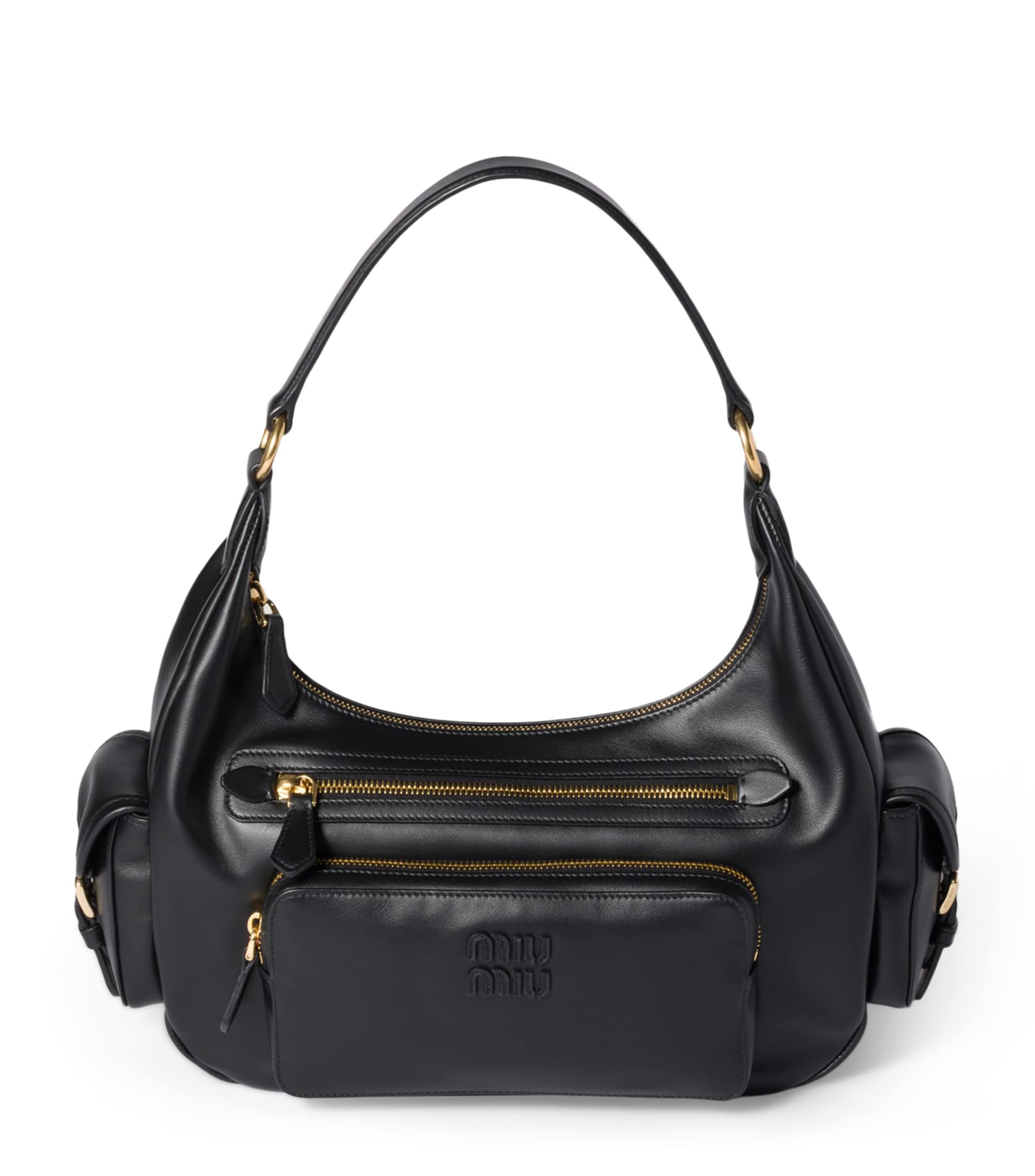 Nappa Leather Pocket Top-Handle Bag F0002 Image 1