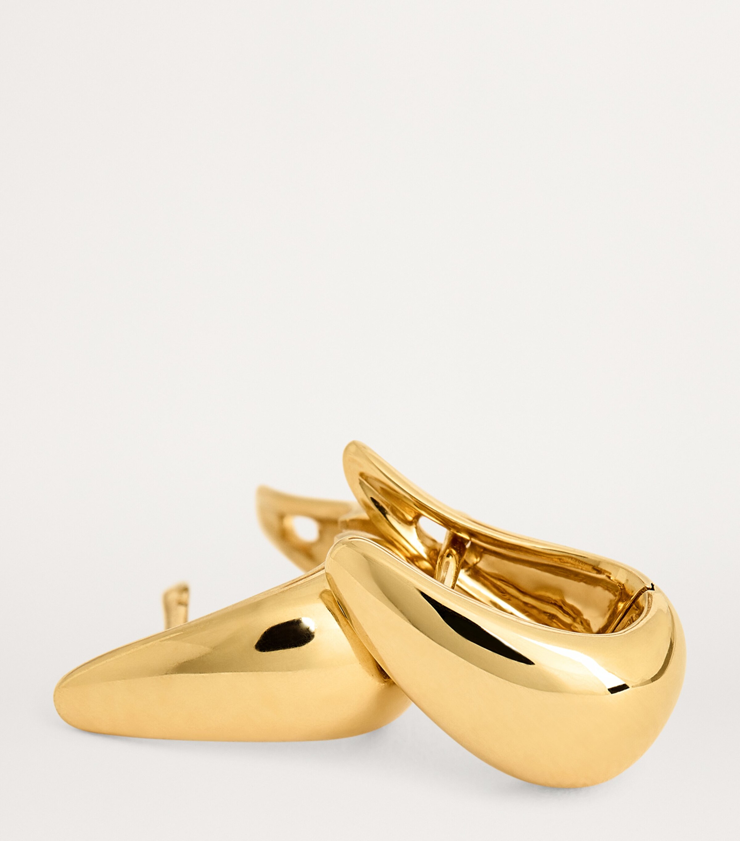 Small Yellow Gold Claw Earrings YELLOW GOLD Image 6