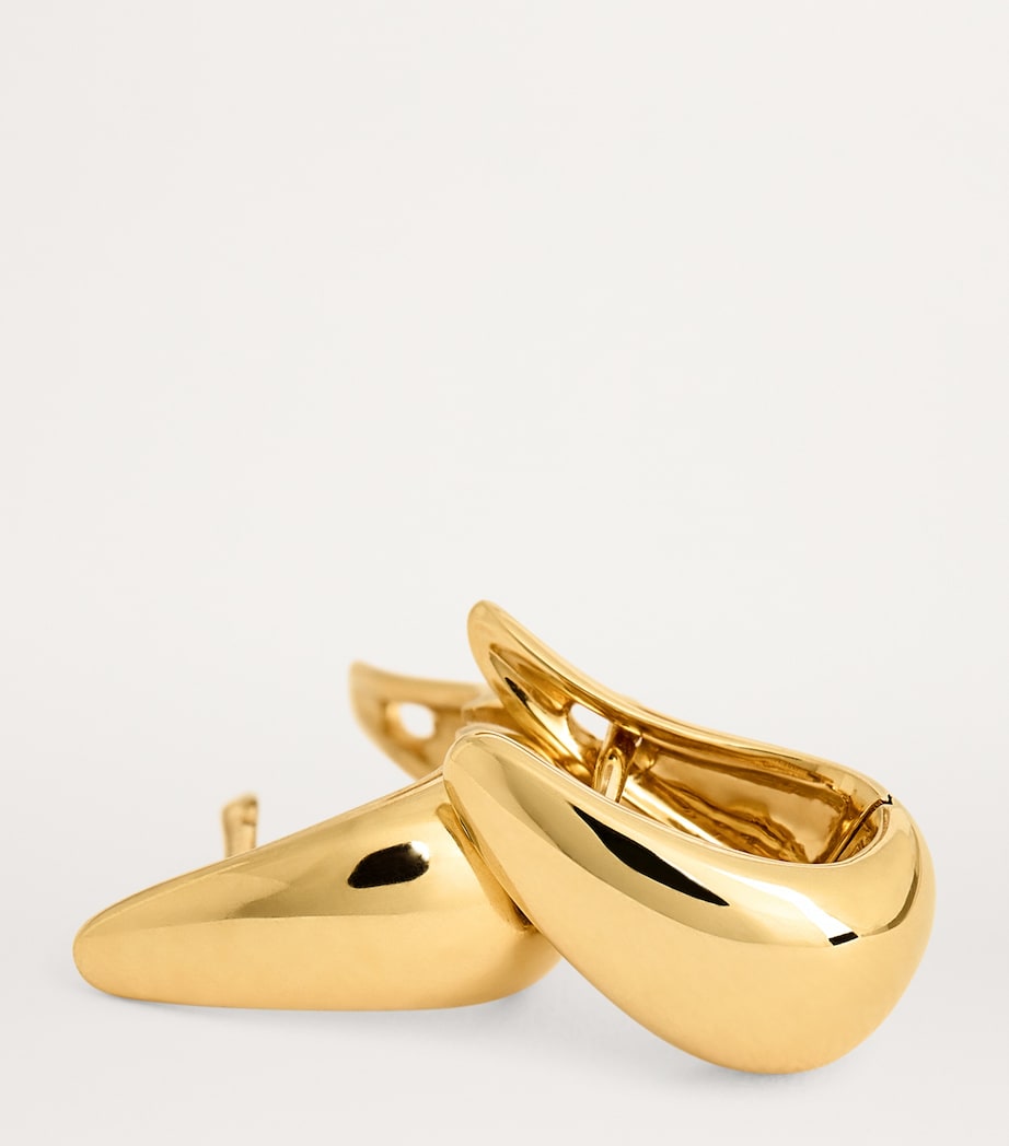 Small Yellow Gold Claw Earrings YELLOW GOLD Image 6