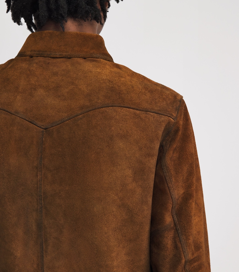 Double RL Roughout Suede Jacket BROWN Image 6