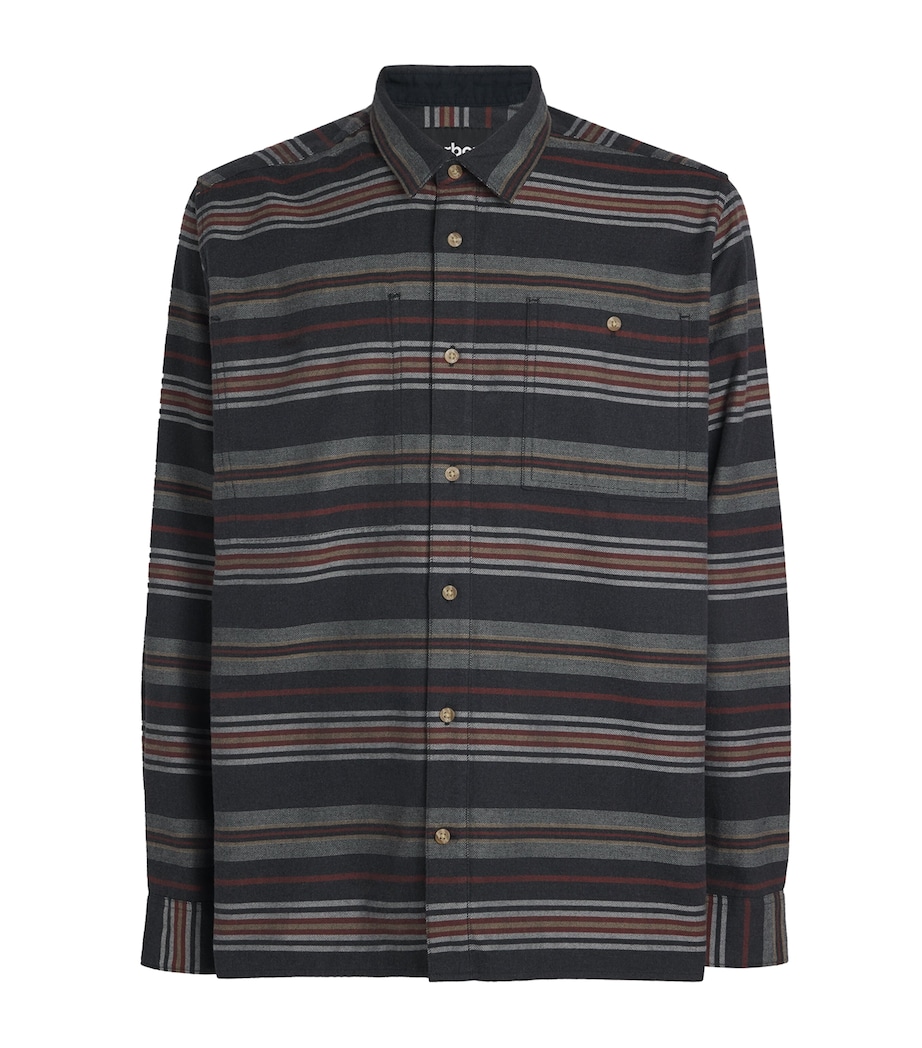 Cotton Stripe Bowscale Shirt CH51 CHARCOAL MARL Image 1