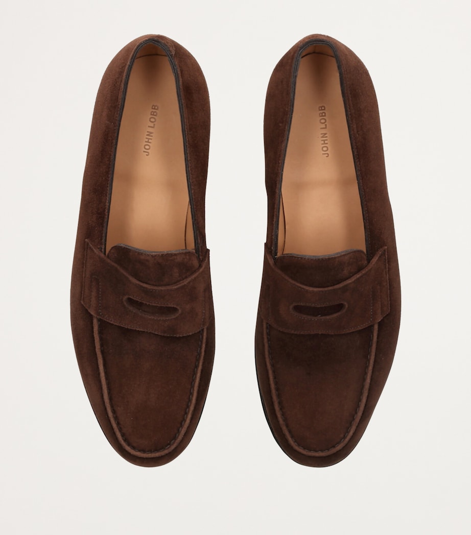 Suede Lopez Loafers DARK BROWN Image 4