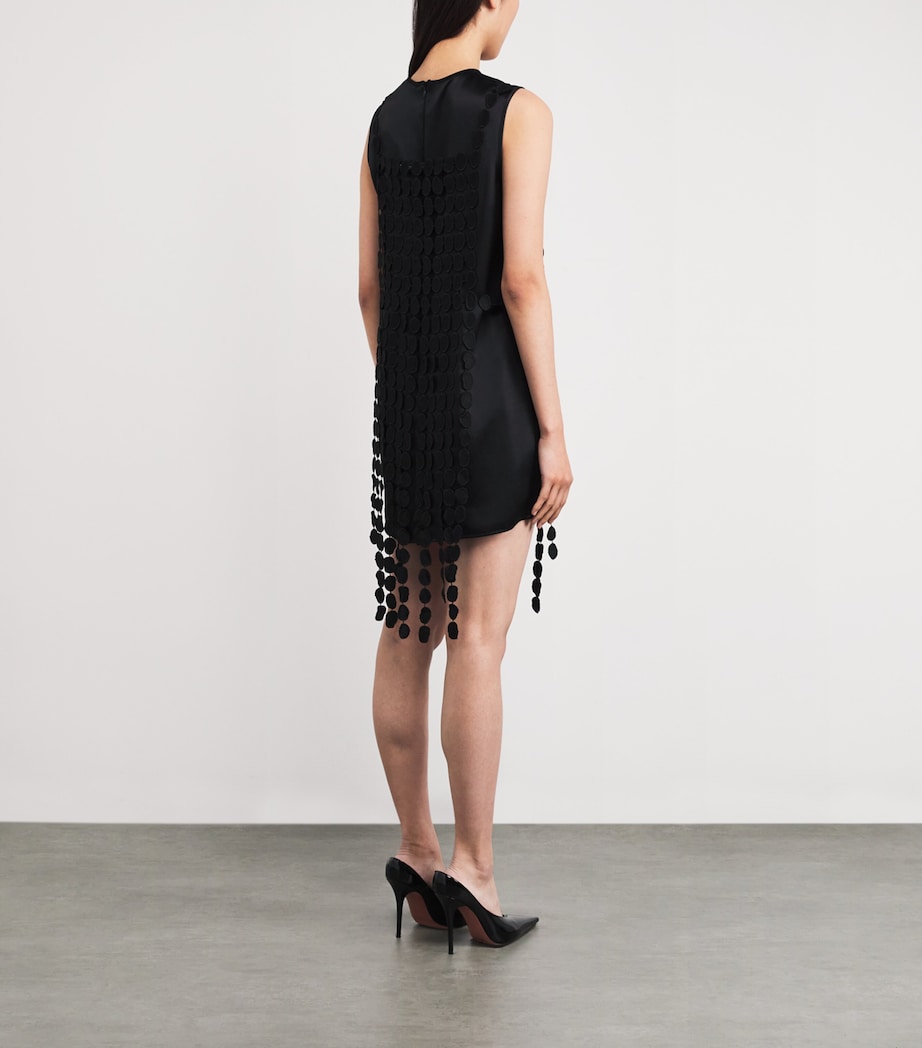 Lace Orlo Mini Dress DBLK BLACK Image 3