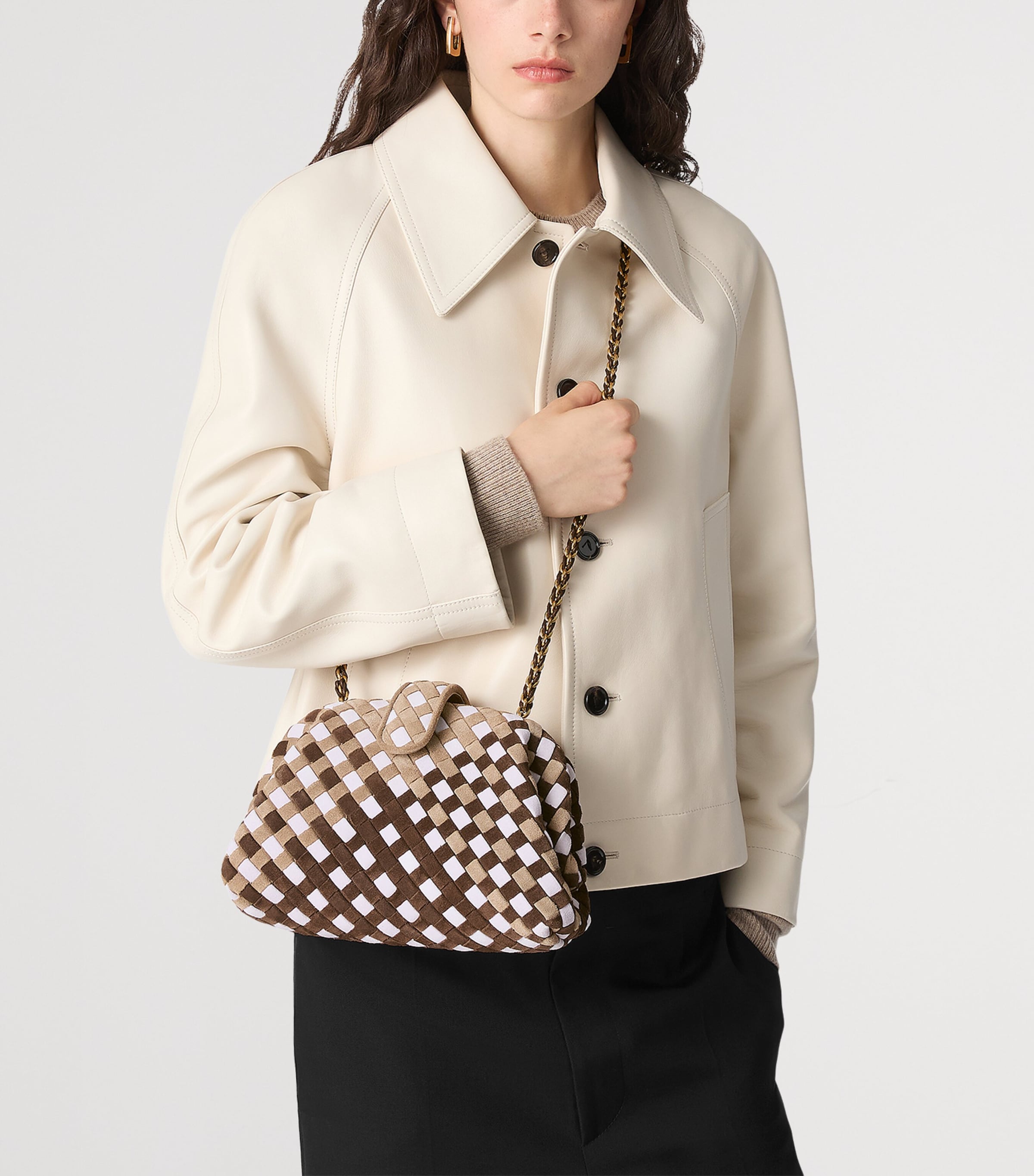 Small Suede Lauren 1980 Clutch Bag 9948 Image 2