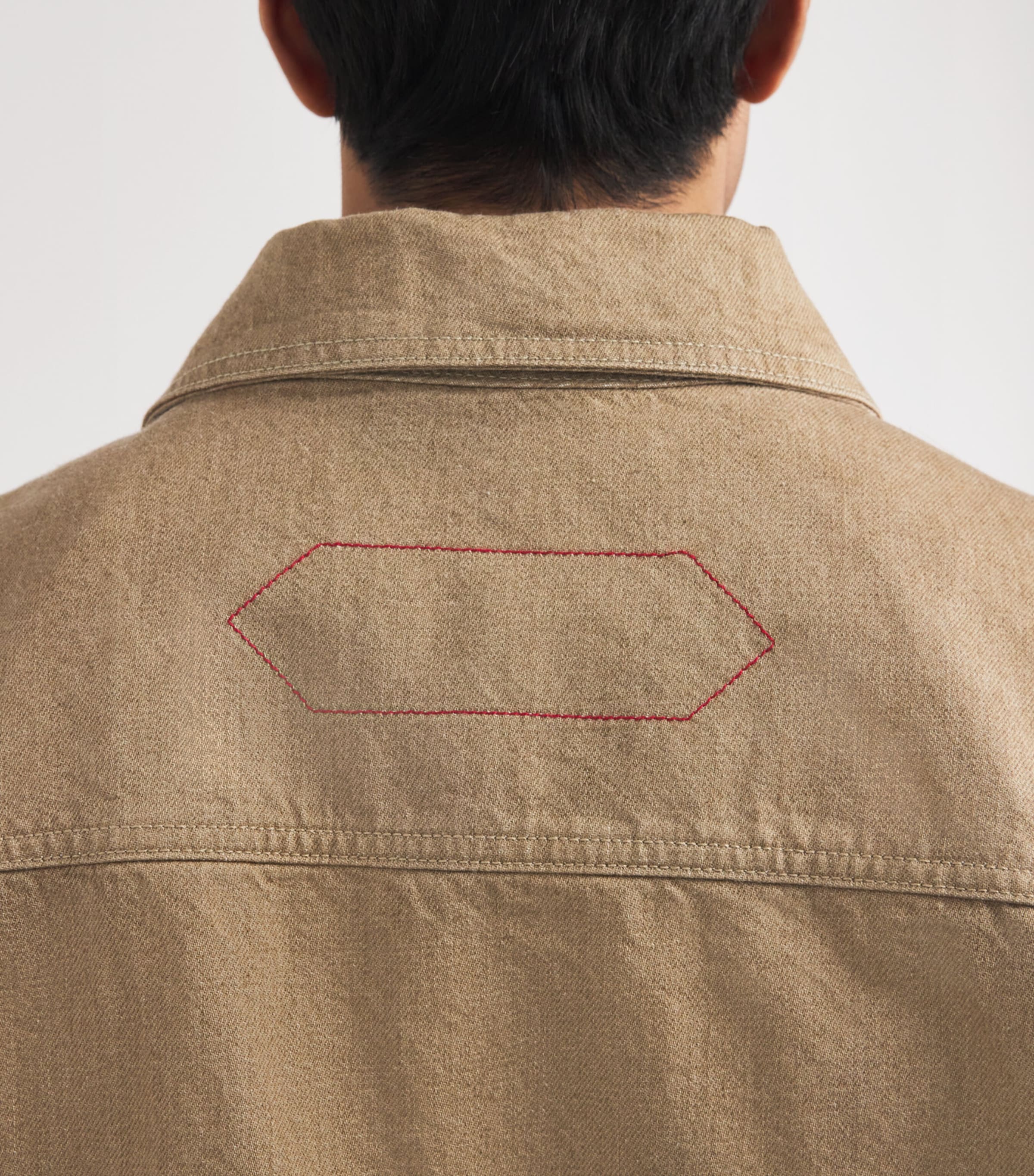 Denim Jacket BEIGE-150 Image 6