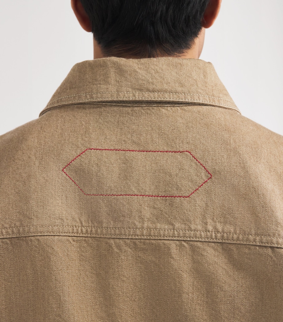 Denim Jacket BEIGE-150 Image 6