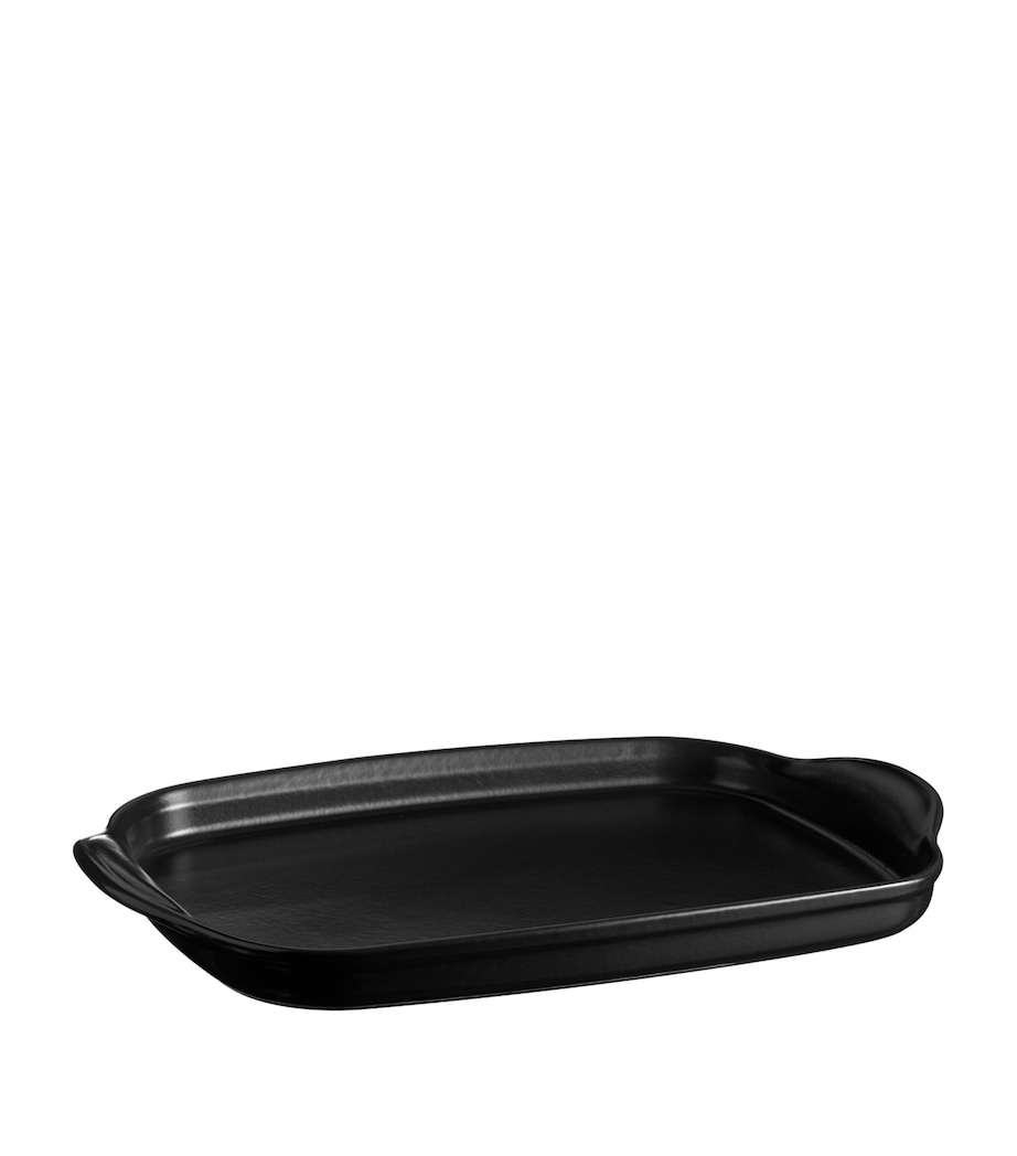 Emile Henry Ceramic BBQ Grill Dish (42cm) Black Image 1