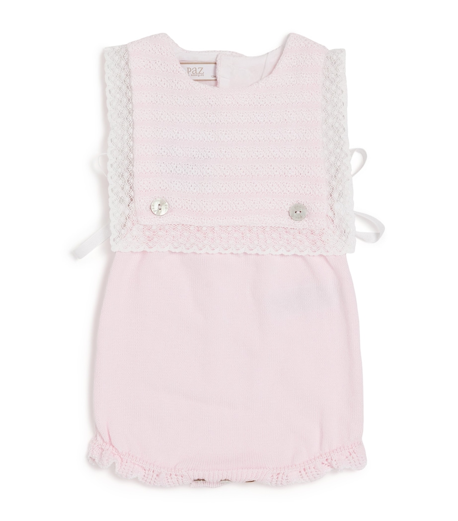 Cotton Alaia Playsuit (1-12 Months) 3701 H82 PINK/WHITE Image 1