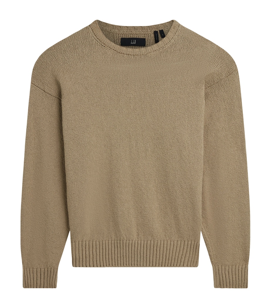 Cotton Crew-Neck Sweater 280BEIGE Image 1