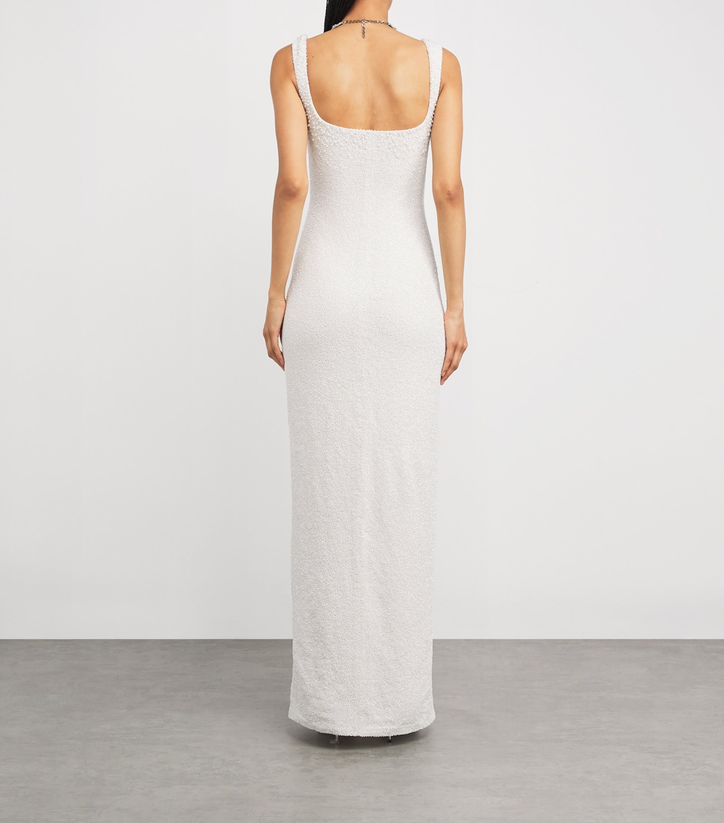 Crystal Square-Neck Gown IVORY Image 3