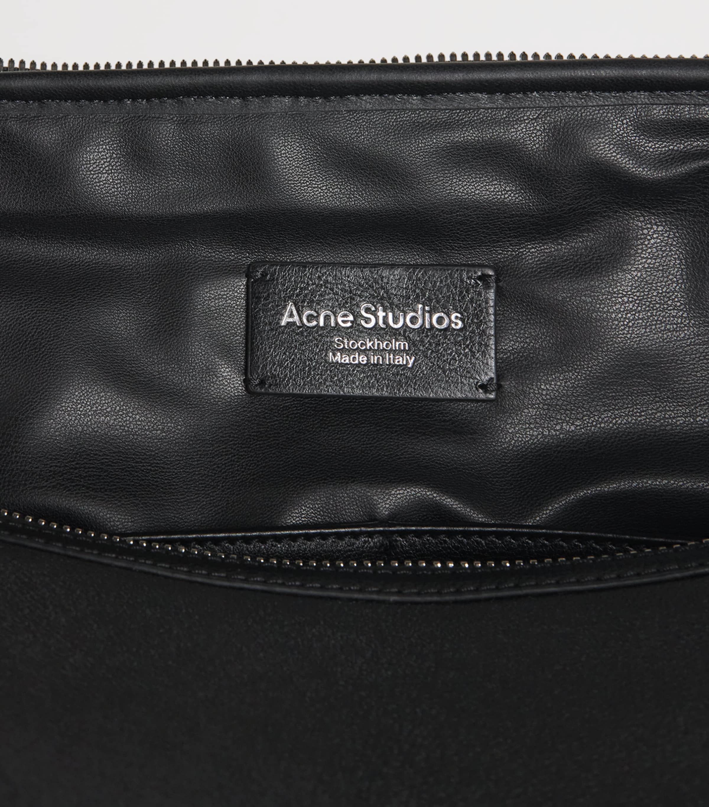 Acne Studios Leather Camero Hotel Shoulder Bag Black Image 5