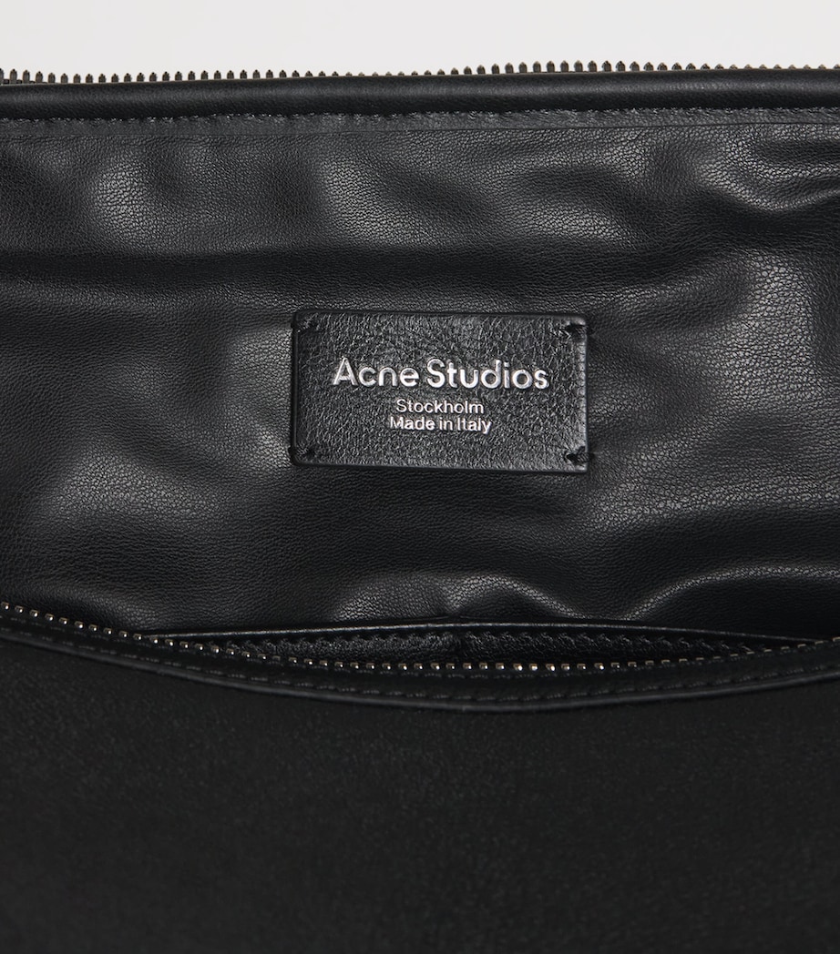 Acne Studios Leather Camero Hotel Shoulder Bag Black Image 5