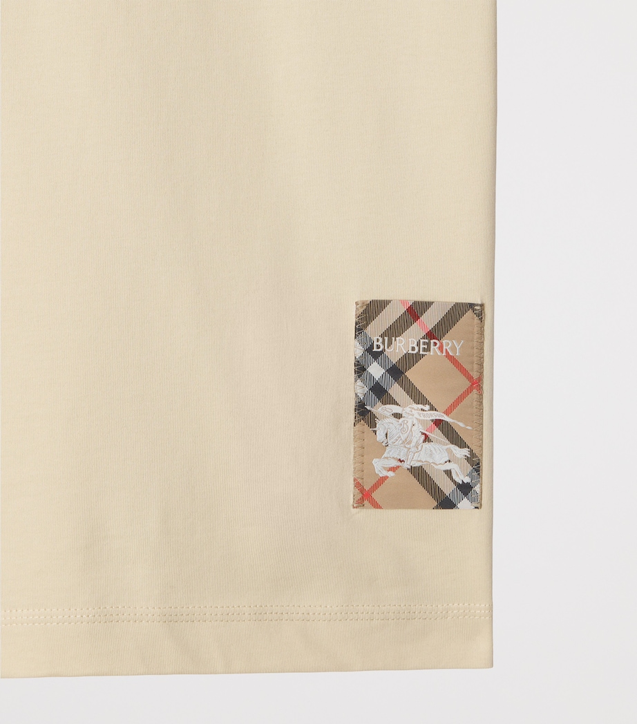 Check-Patch T-Shirt NUTMEG Image 4