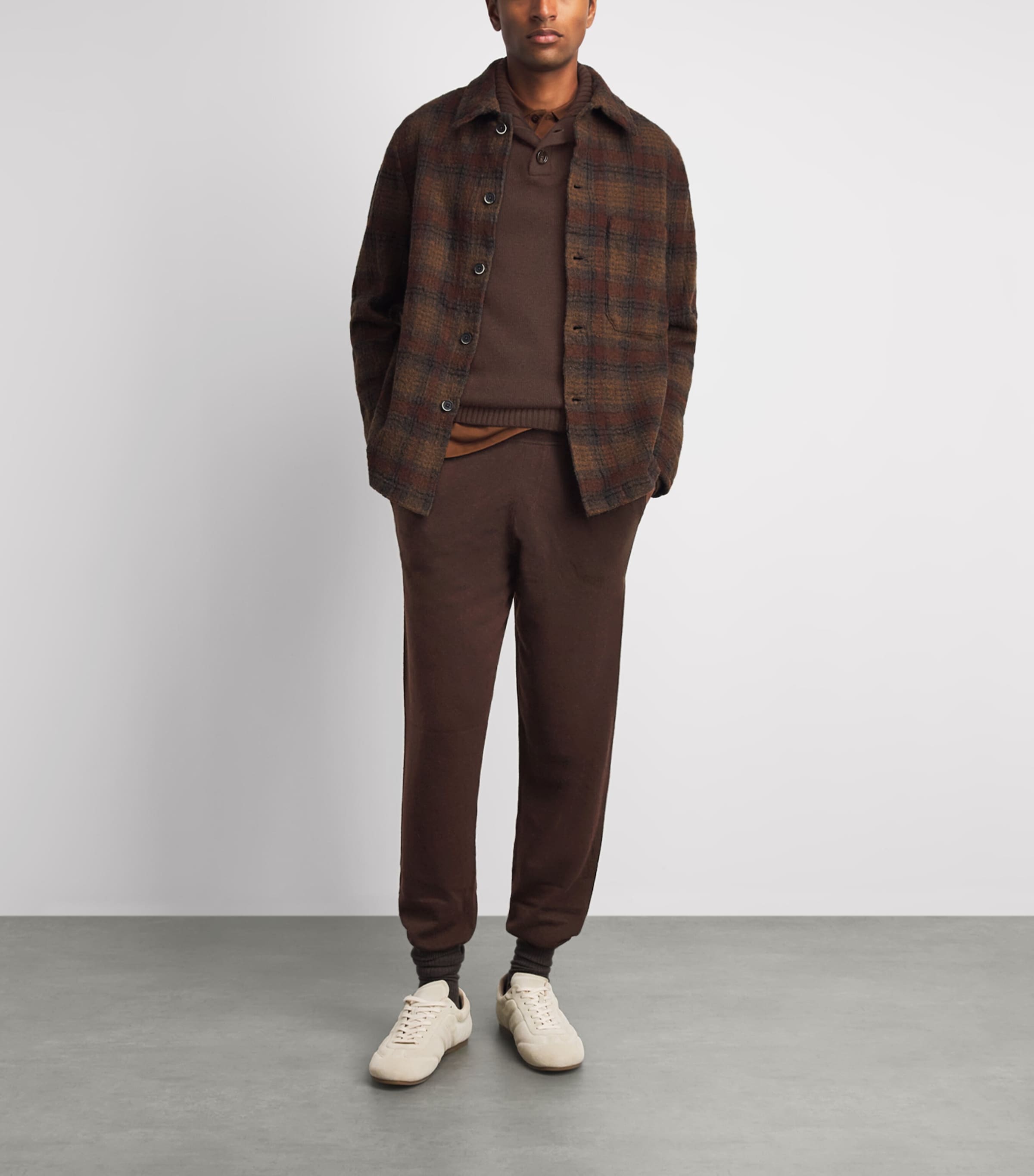 Allude Mens Virgin Wool-Cashmere Sweatpants Image 2
