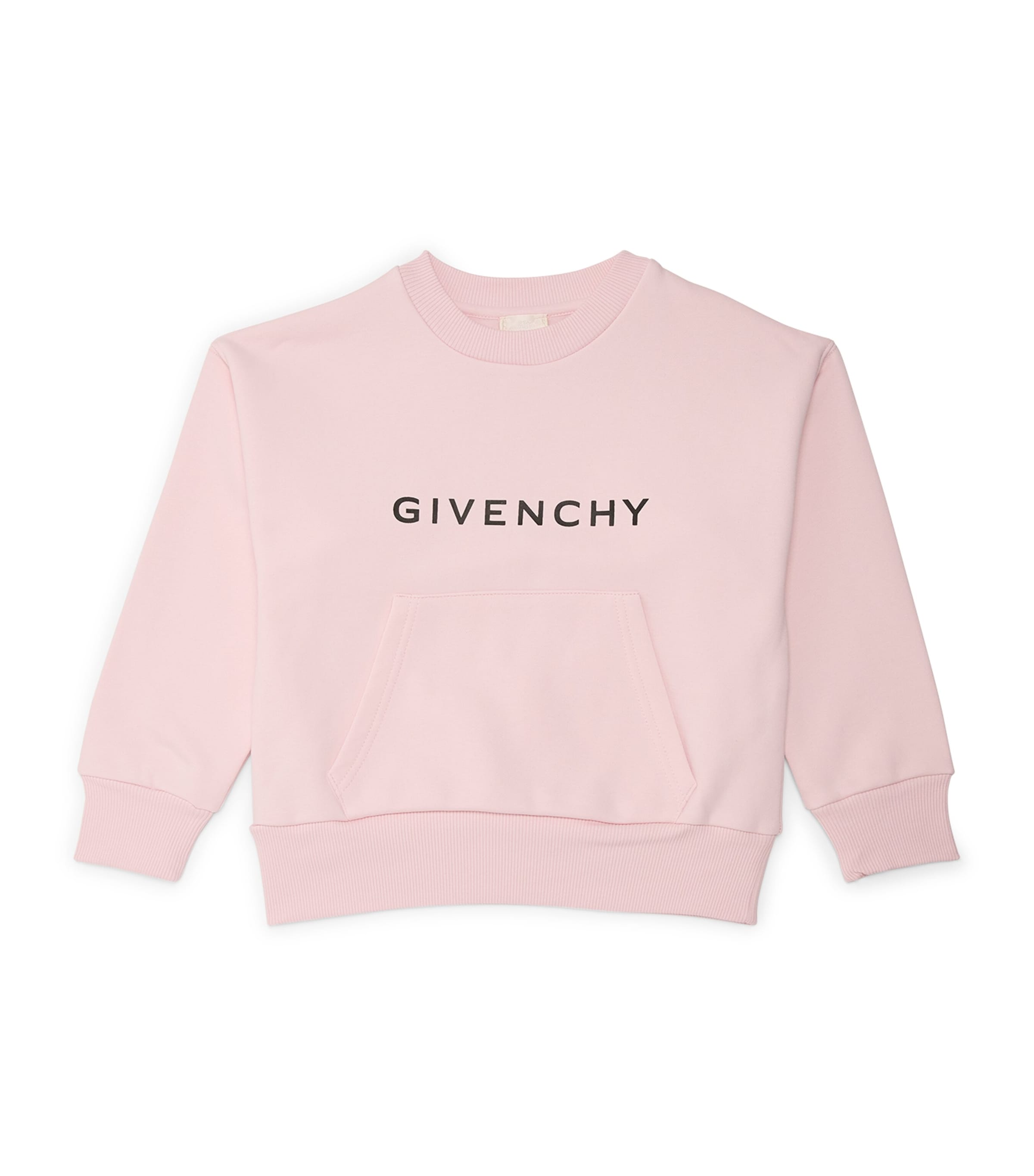 Shop Givenchy Front-pocket Logo Sweatshirt In Pink