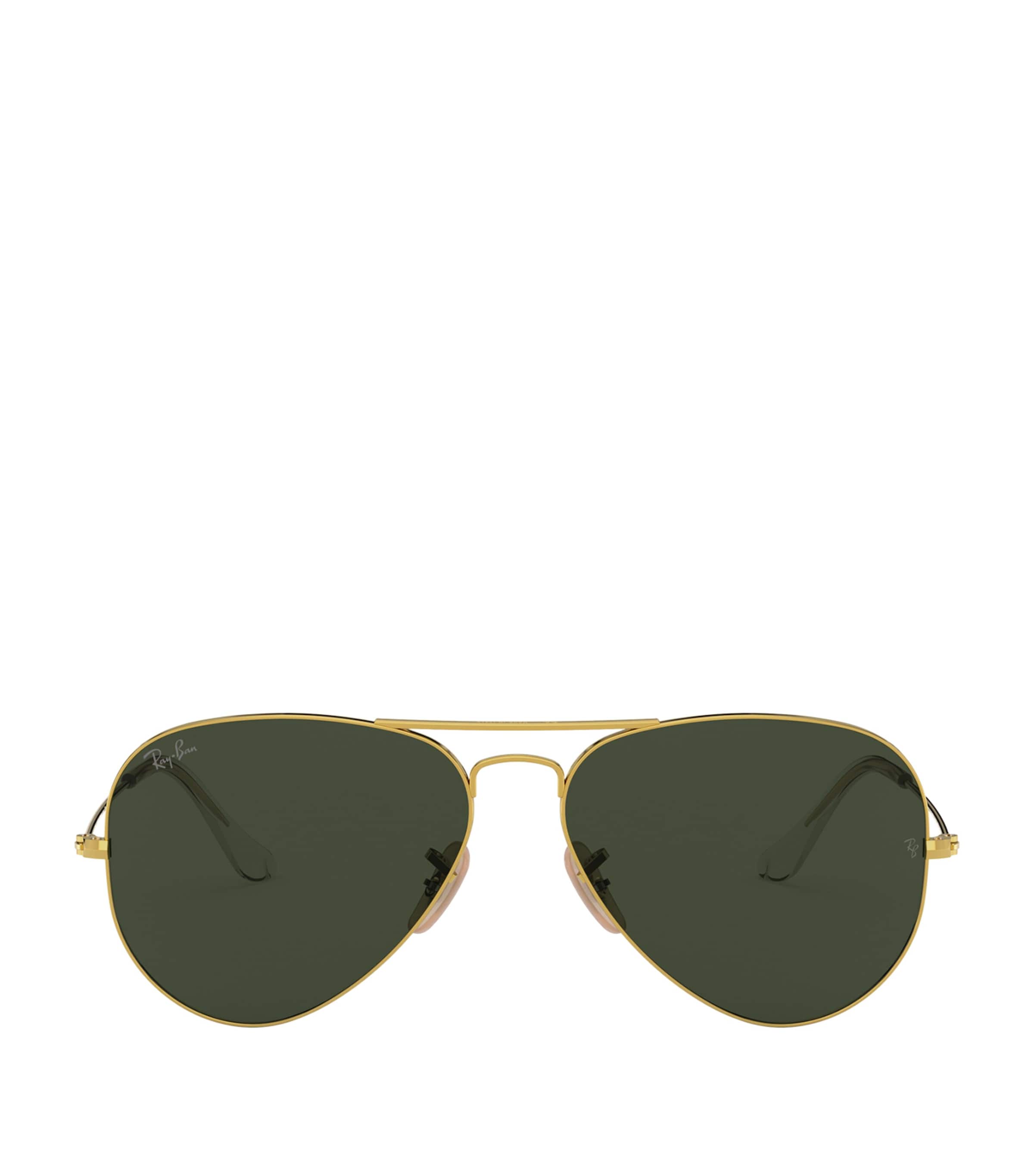 Ray Ban Aviator Sunglasses In Gold