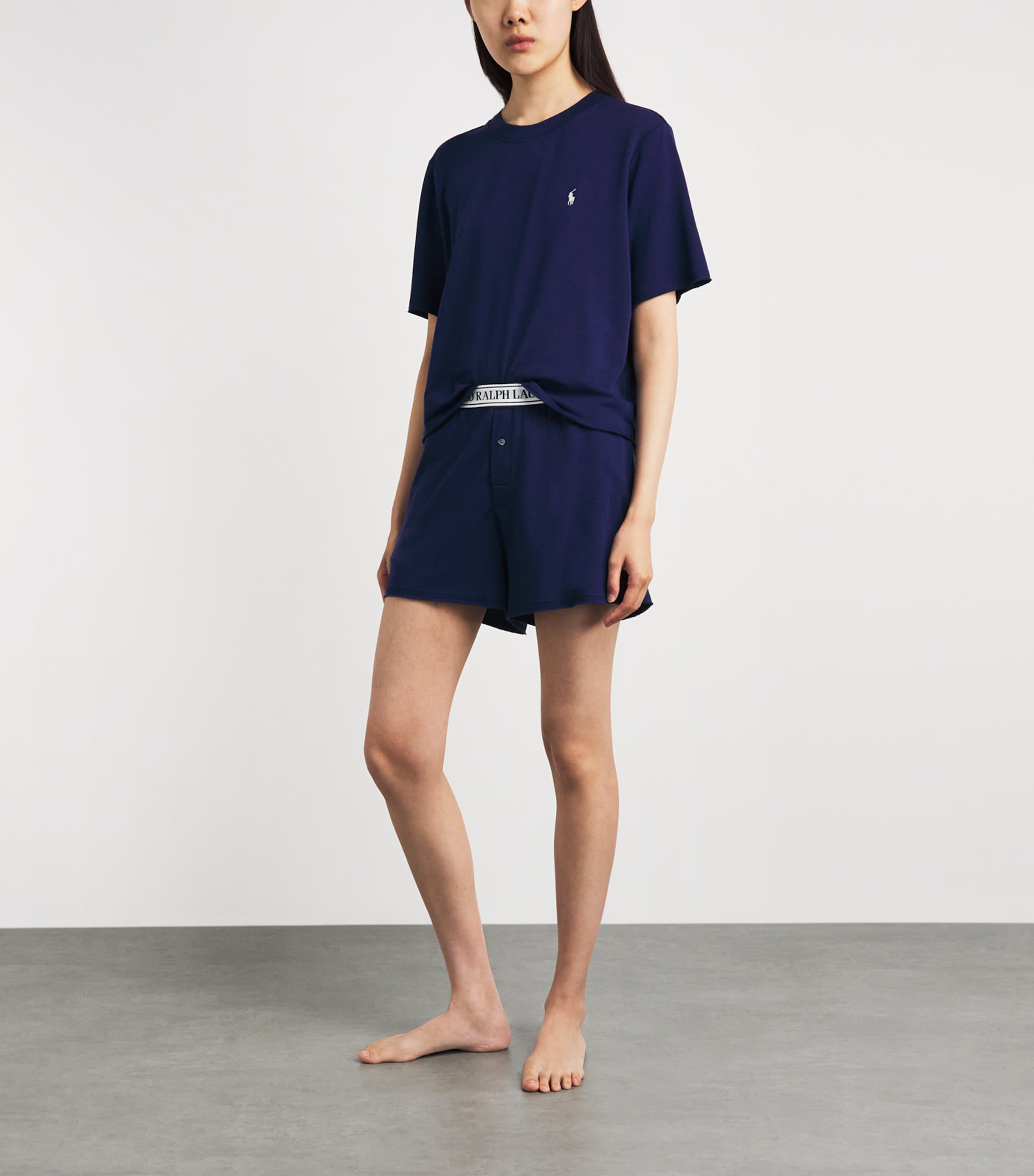 Polo Ralph Lauren Womens Polo Pony Pyjama Set Navy Image 2