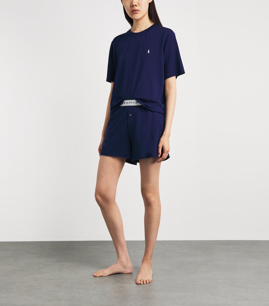 Polo Ralph Lauren Womens Polo Pony Pyjama Set Navy Image 2