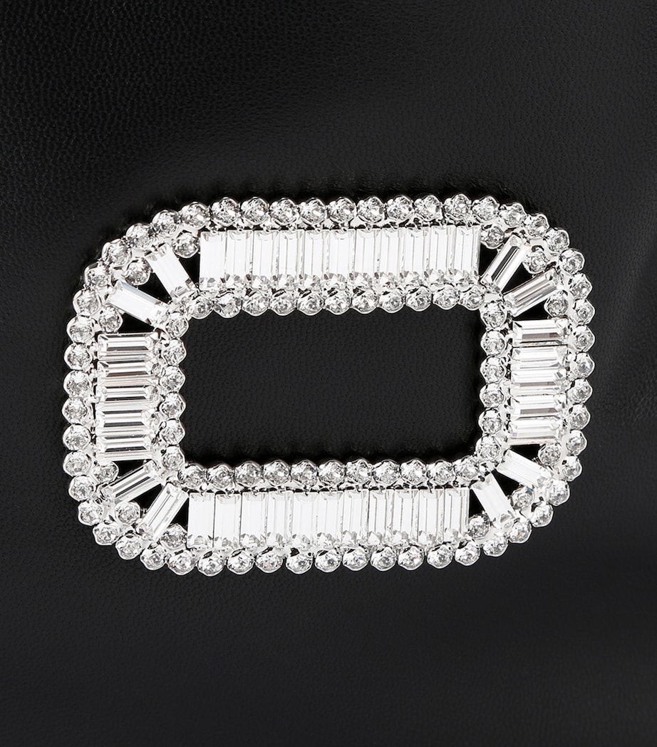 Mini Leather Pilgrim Bucket Bag BLACK Image 4